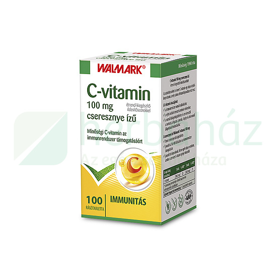 WALMARK C-VITAMIN 100MG CSERESZNYE ÍZŰ TABLETTA 100DB