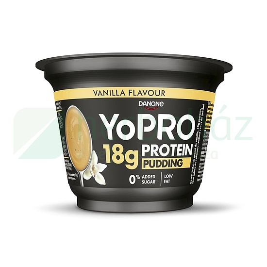 YOPRO PUDDING MAGAS FEHÉRHE TARTALOMMAL VANÍLIA ÍZŰ TEJDESSZERT 180G[H]