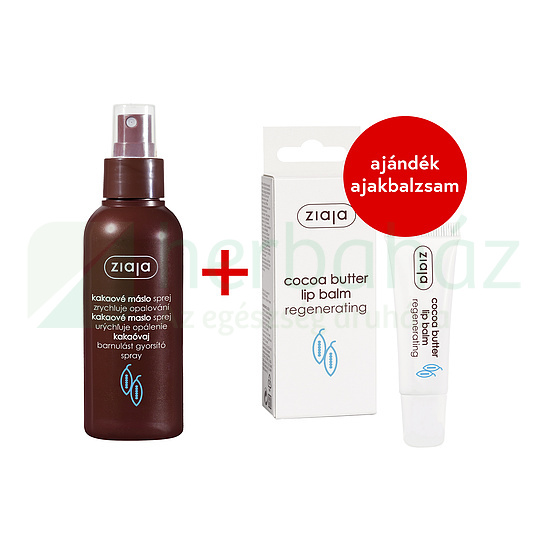 ZIAJA KAKAÓVAJ BARNULÁST GYORSÍTÓ SPRAY 100ML AJÁNDÉK KAKAÓVAJ AJAKBALZSAM (10ML) 1DB