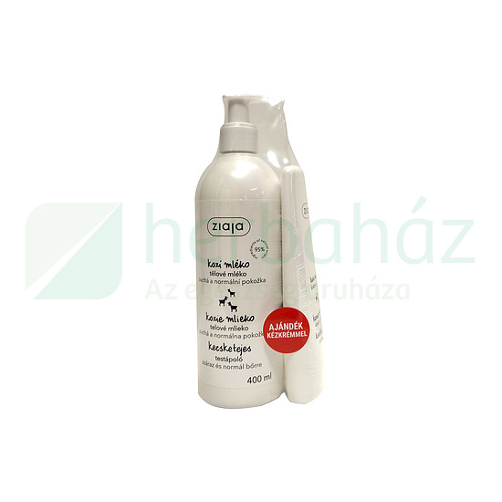 ZIAJA KECSKETEJES TESTÁPOLÓ 400ML AJÁNDÉK KÉZKRÉMMEL 80ML 1DB