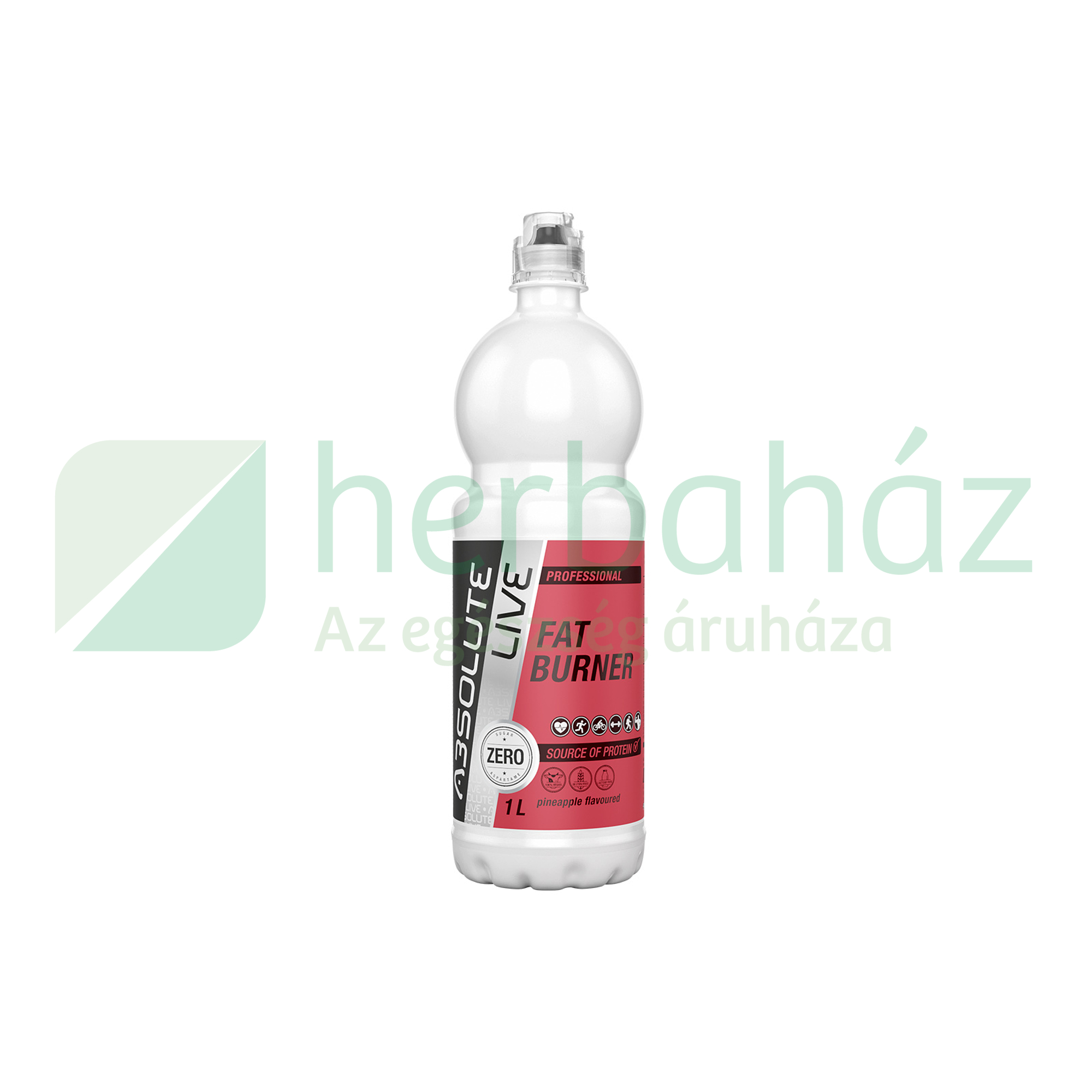 ABSOLUTE LIVE FAT BURNER ANANÁSZ ÍZŰ SZÉNSAVMENTES ÜDÍTŐITAL 1000ML