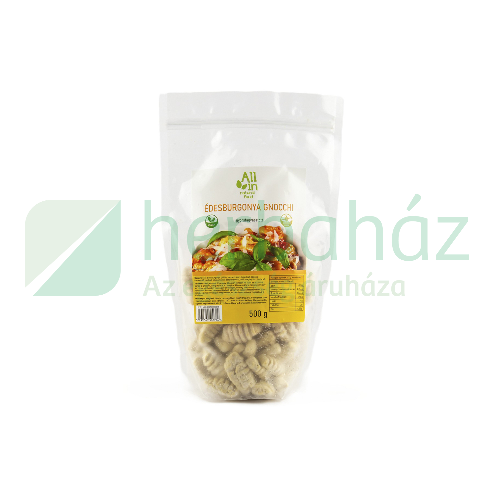 ALL IN NATURAL FOOD ÉDESBURGONYA GNOCCHI 500G[F]