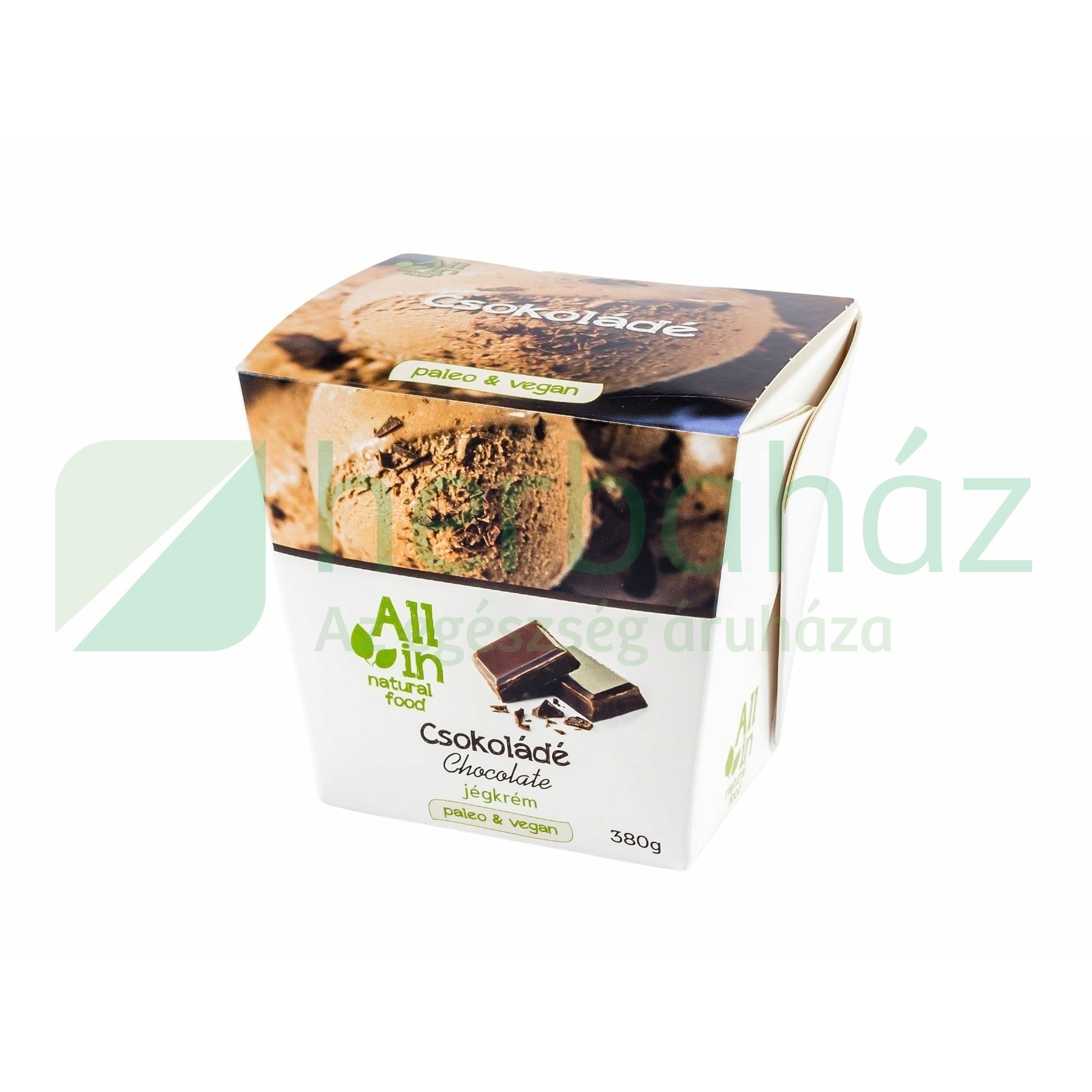 ALL IN NATURAL FOOD PALEO ÉS VEGÁN CSOKOLÁDÉS JÉGKRÉM 380G [F]