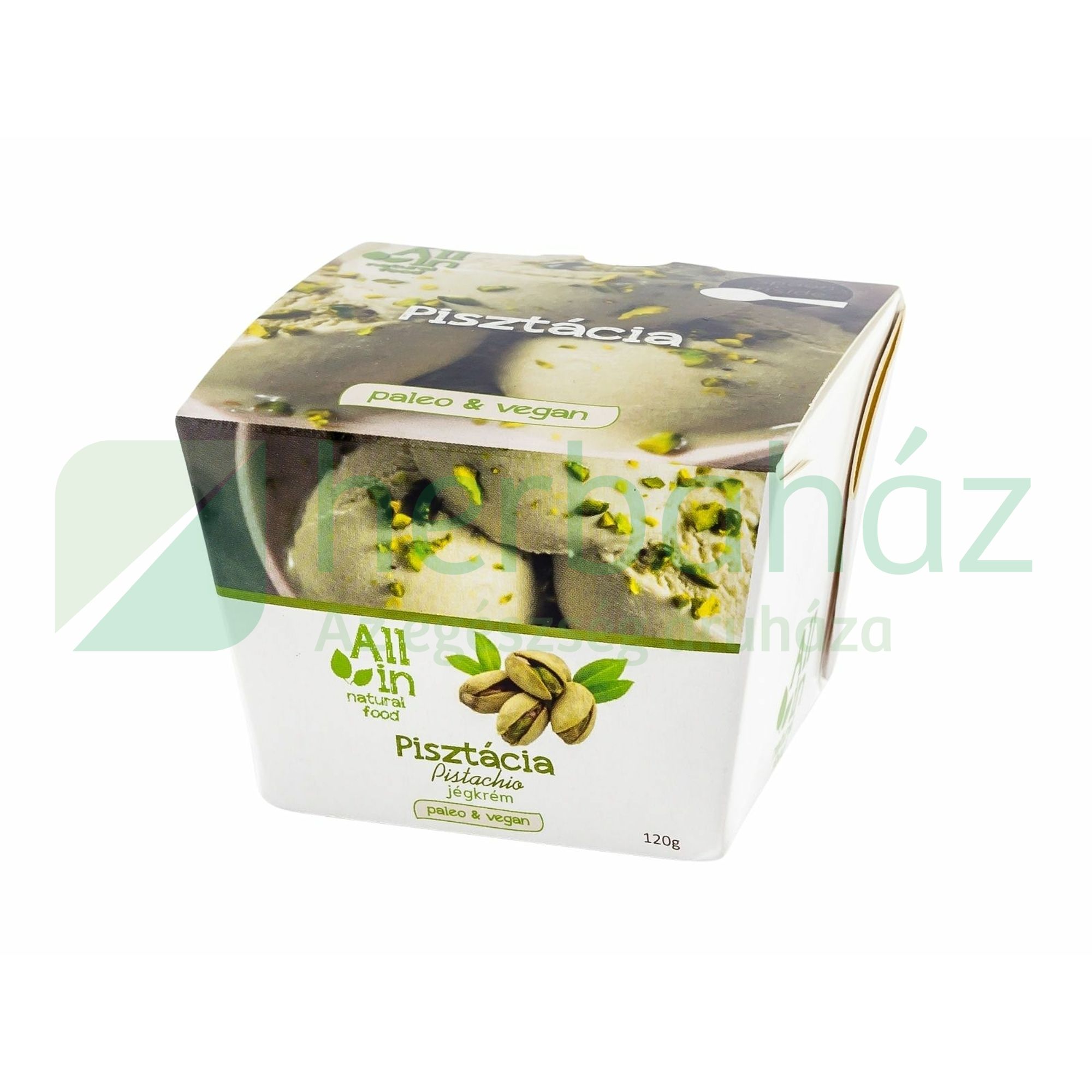 ALL IN NATURAL FOOD PALEO ÉS VEGÁN PISZTÁCIA JÉGKRÉM 120G [F]