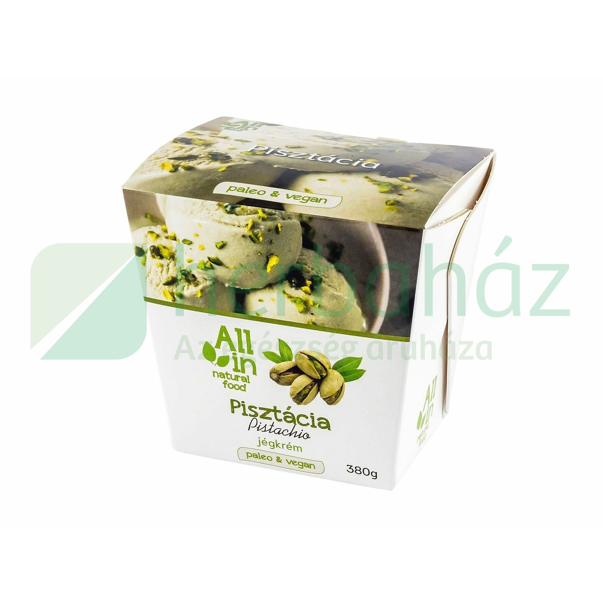 ALL IN NATURAL FOOD PALEO ÉS VEGÁN PISZTÁCIA JÉGKRÉM 380G [F]