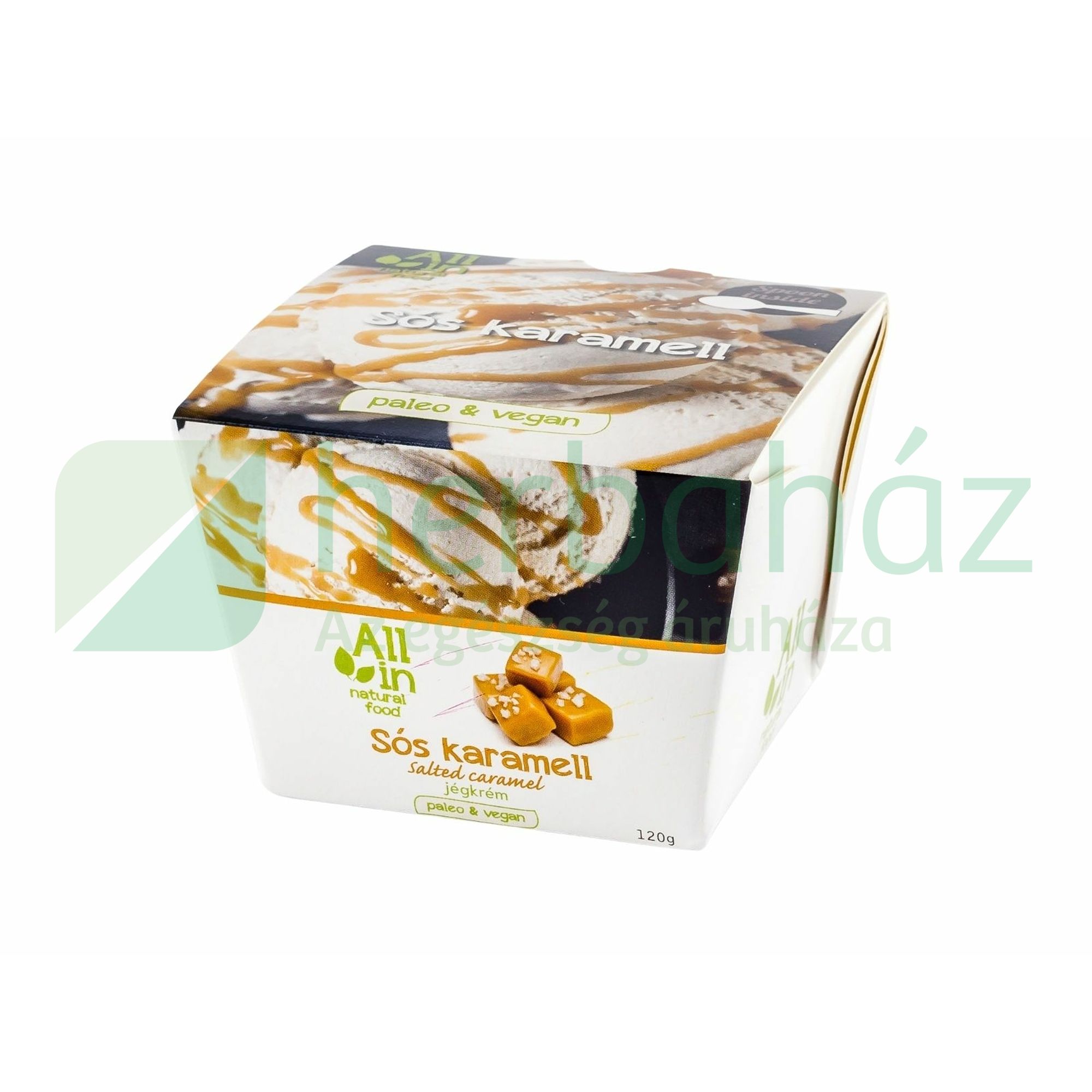 ALL IN NATURAL FOOD PALEO ÉS VEGÁN SÓS KARAMELL JÉGKRÉM 120G [F]