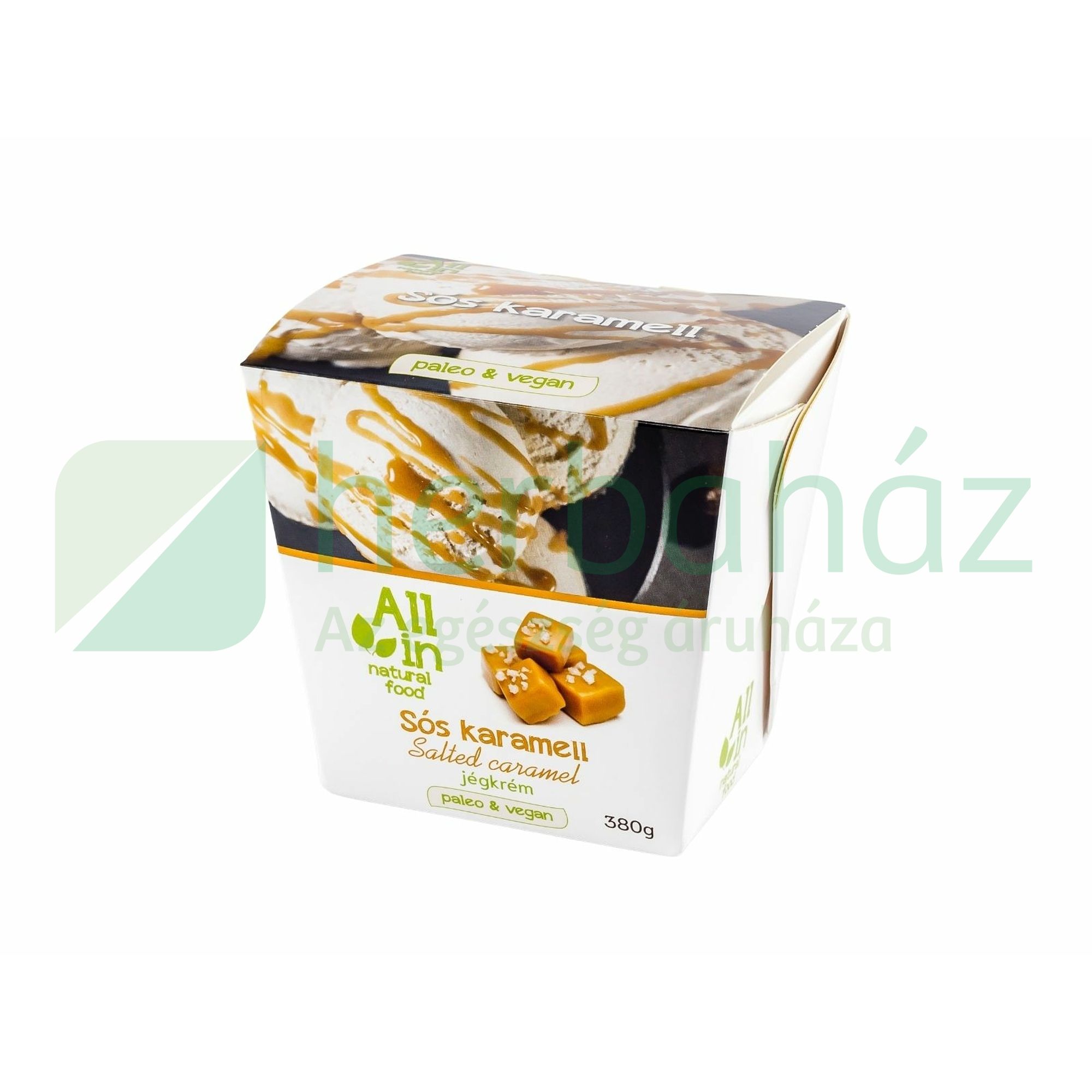 ALL IN NATURAL FOOD PALEO ÉS VEGÁN SÓS KARAMELL JÉGKRÉM 380G [F]