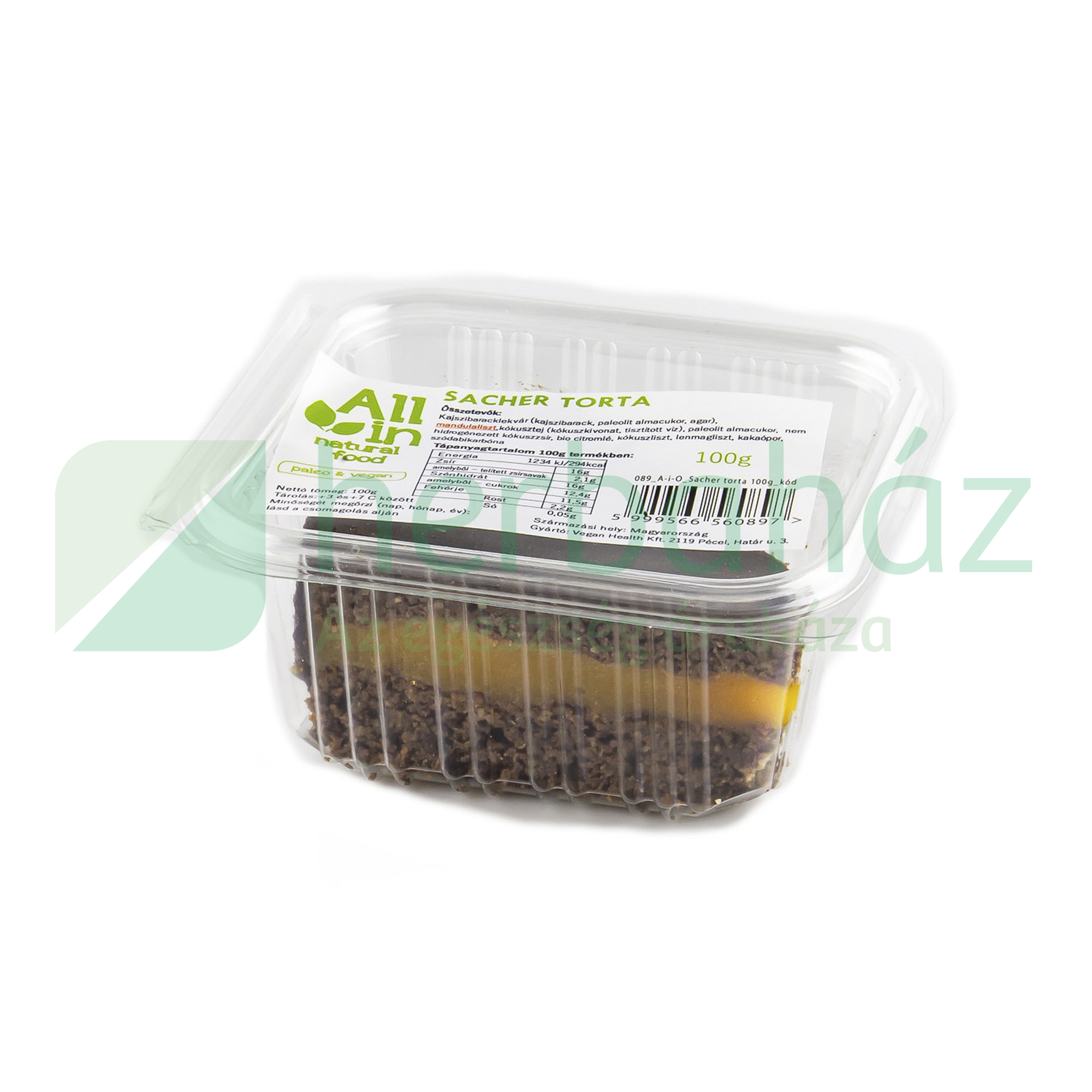 ALL IN NATURAL FOOD SACHER TORTA 100G[H]