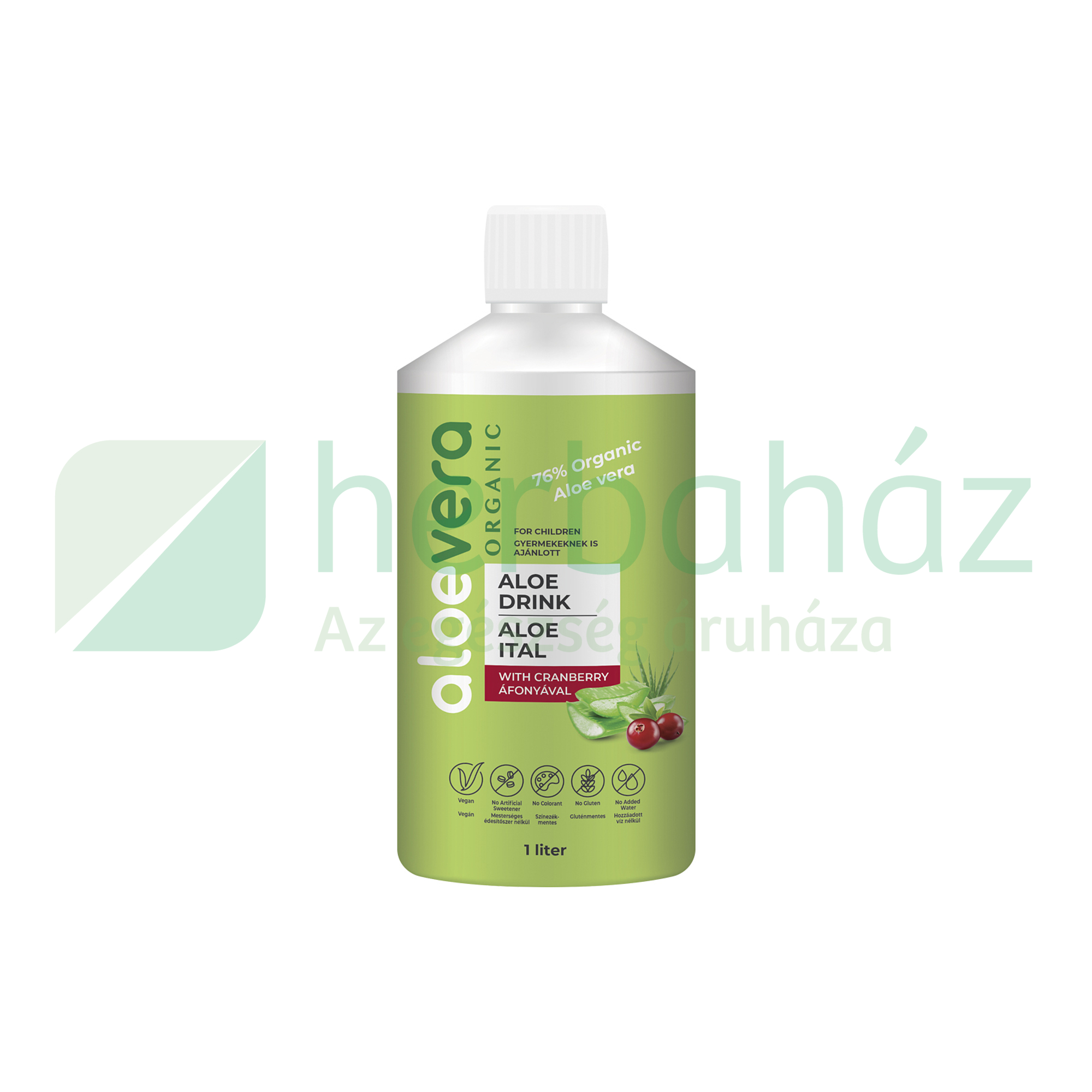 ALOE VERA ORGANIC ITAL NEKTÁR ÁFONYÁVAL 1000ML DRS+50FT BETÉTDÍJ