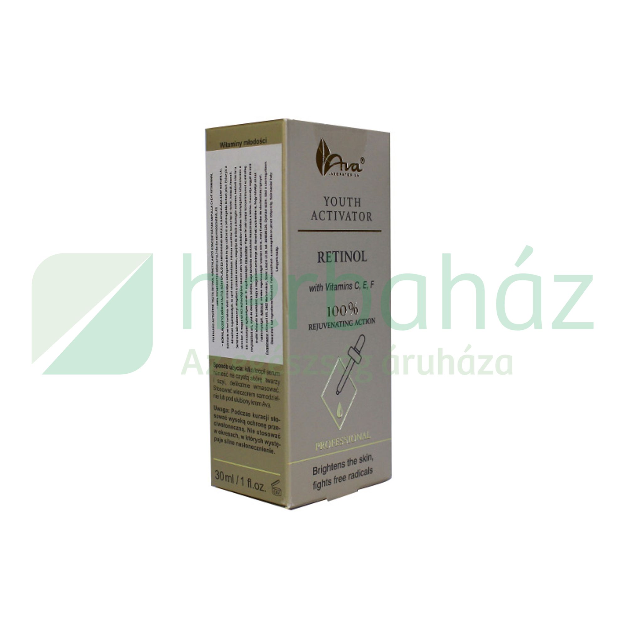 AVA TISZTA RETINOL RÁNCTALANÍTÓ AMPULLA C+E+F-VITAMINNAL 30ML