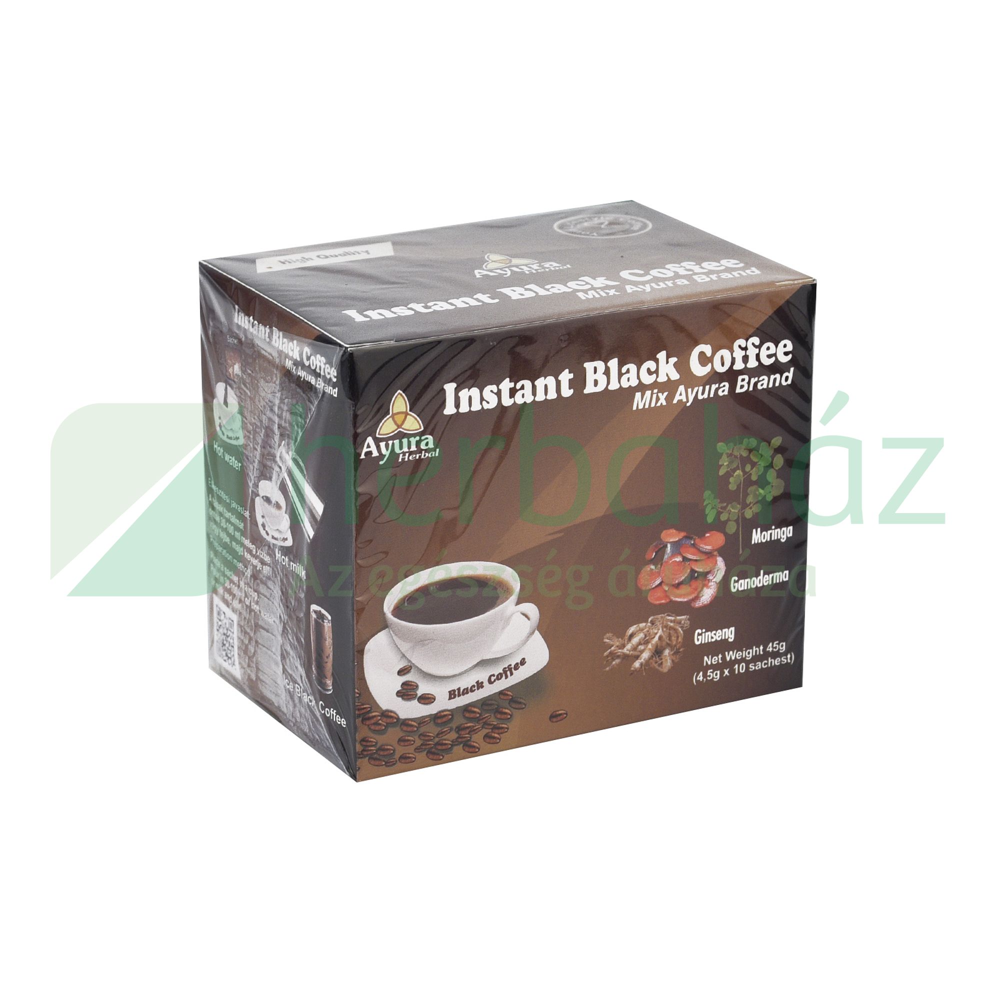 AYURA HERBAL INSTANT BLACK COFFEE MIX 10DB