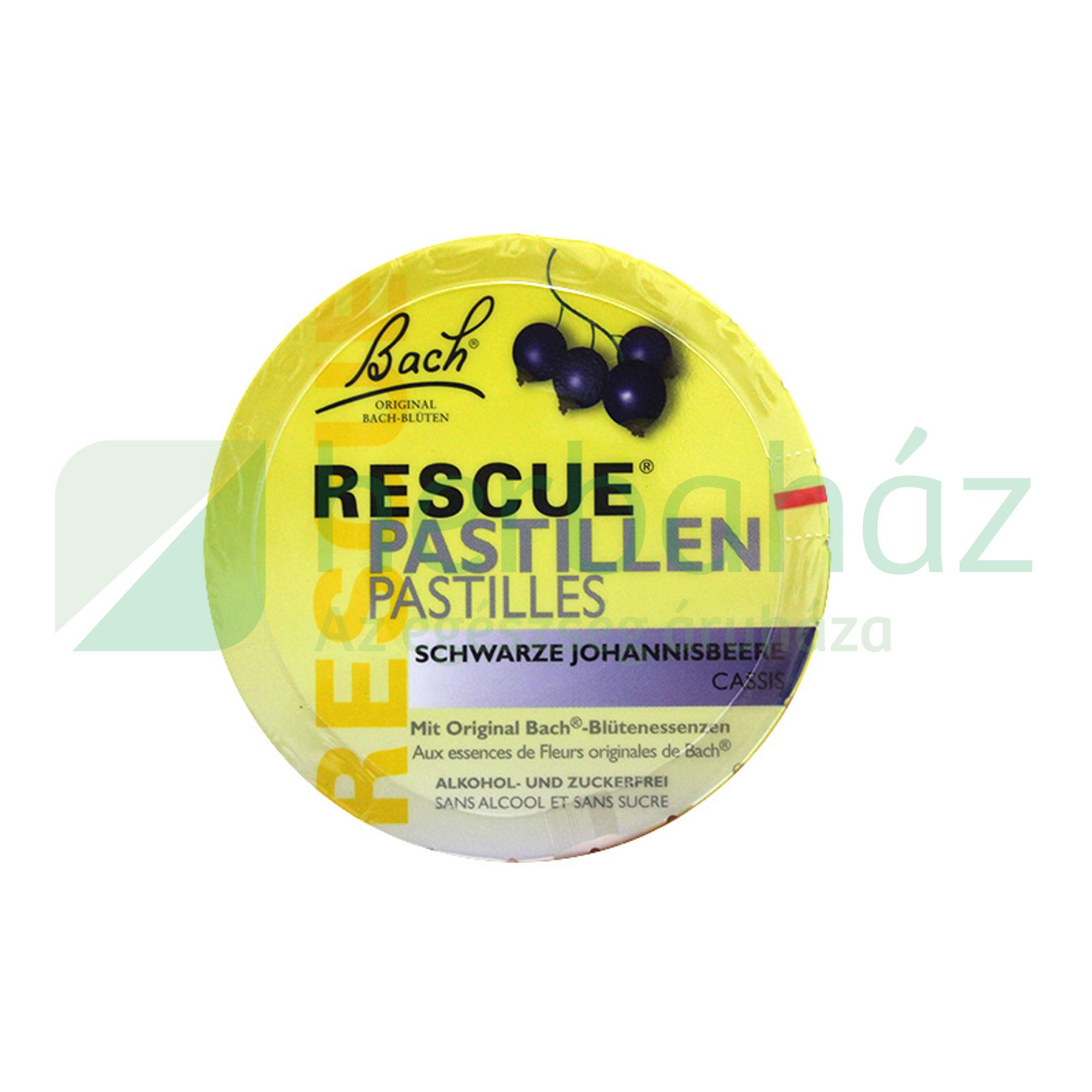 BACH RESCUE PASZTILLA FEKETERIBIZLIS 50G