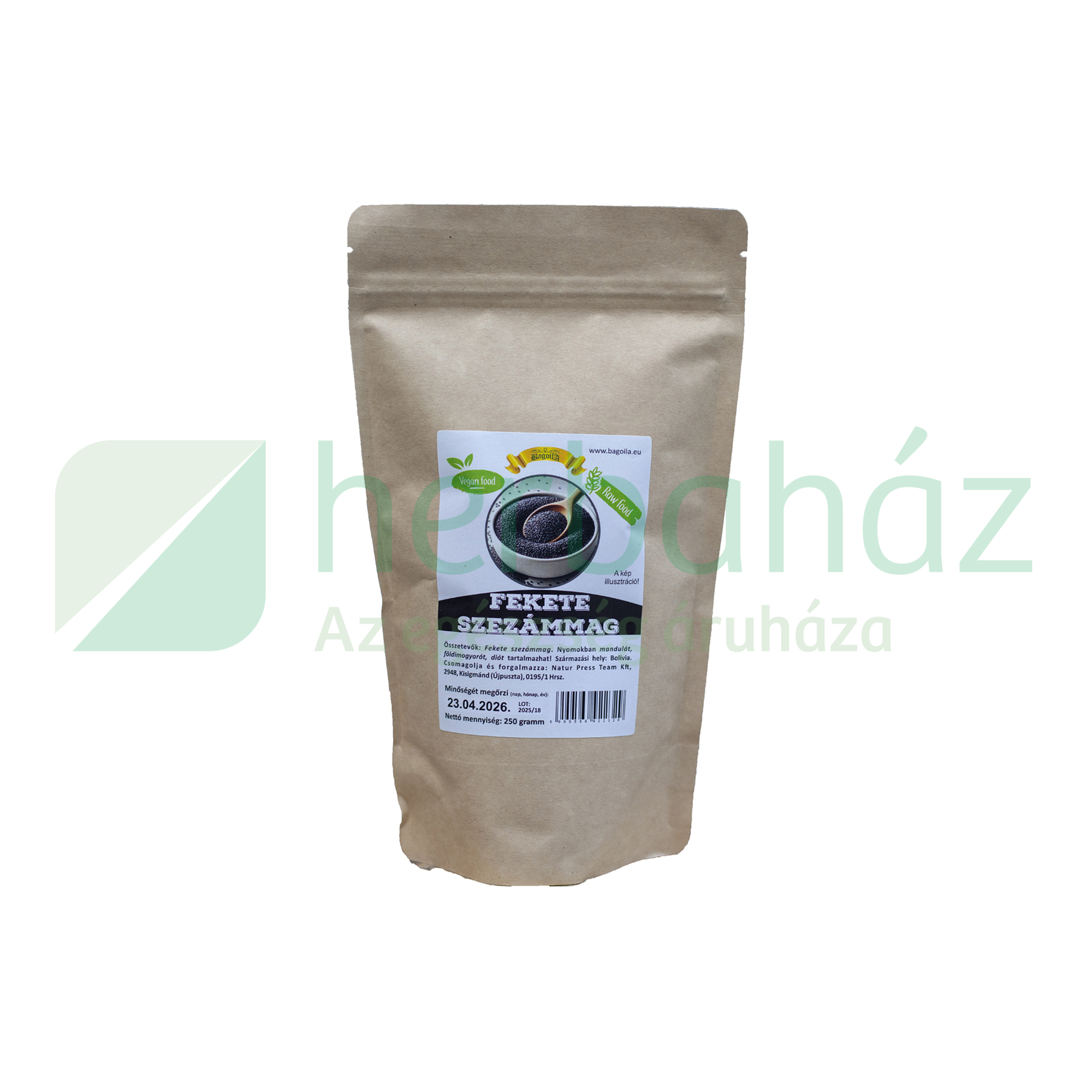 BAGOILA FEKETE SZEZÁMMAG 250G