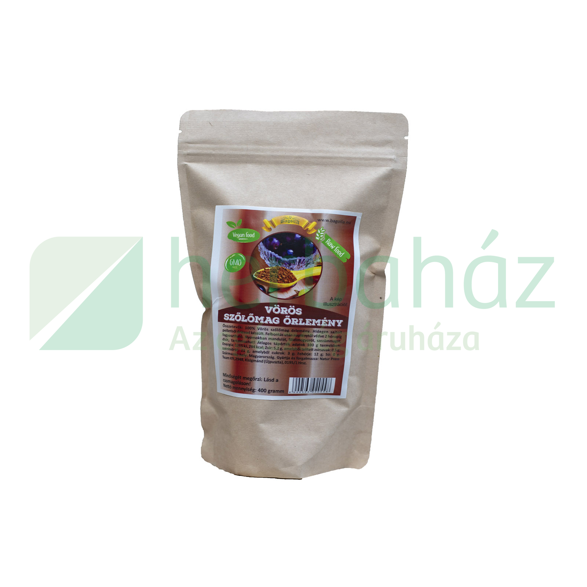 BAGOILA VÖRÖS SZŐLŐMAG ŐRLEMÉNY 250G