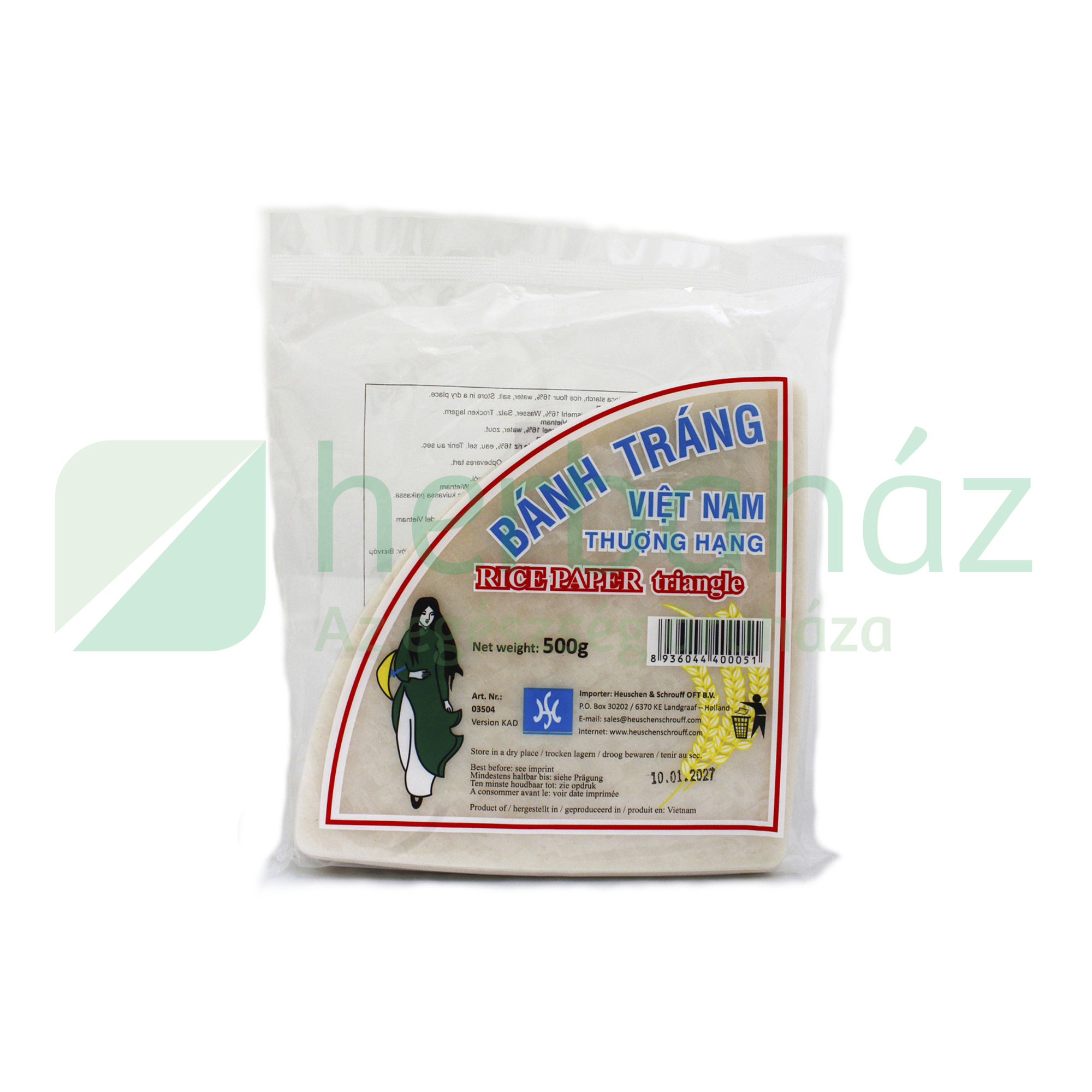 BÁNH TÁNG RIZSPAPÍR 16CM HÁROMSZÖG 500G