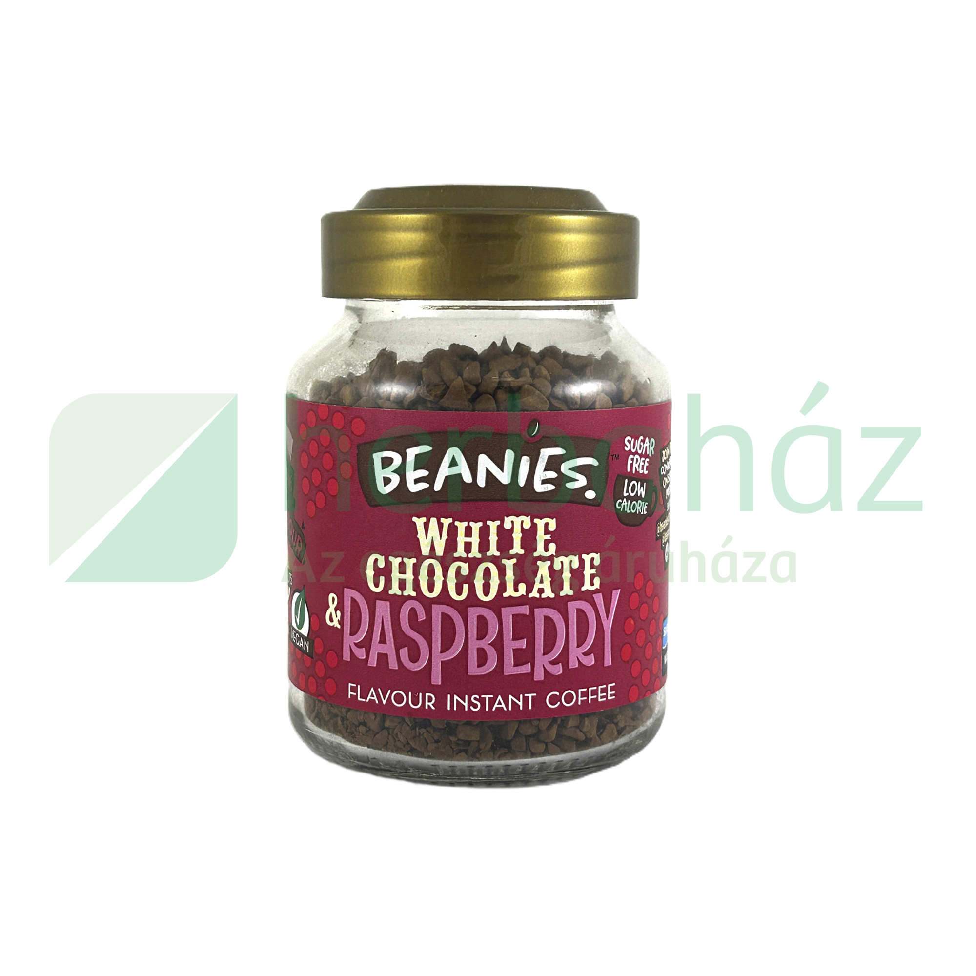 BEANIES INSTANT KÁVÉ - WHITE CHOCOLATE ÉS RASPBERRY 50G