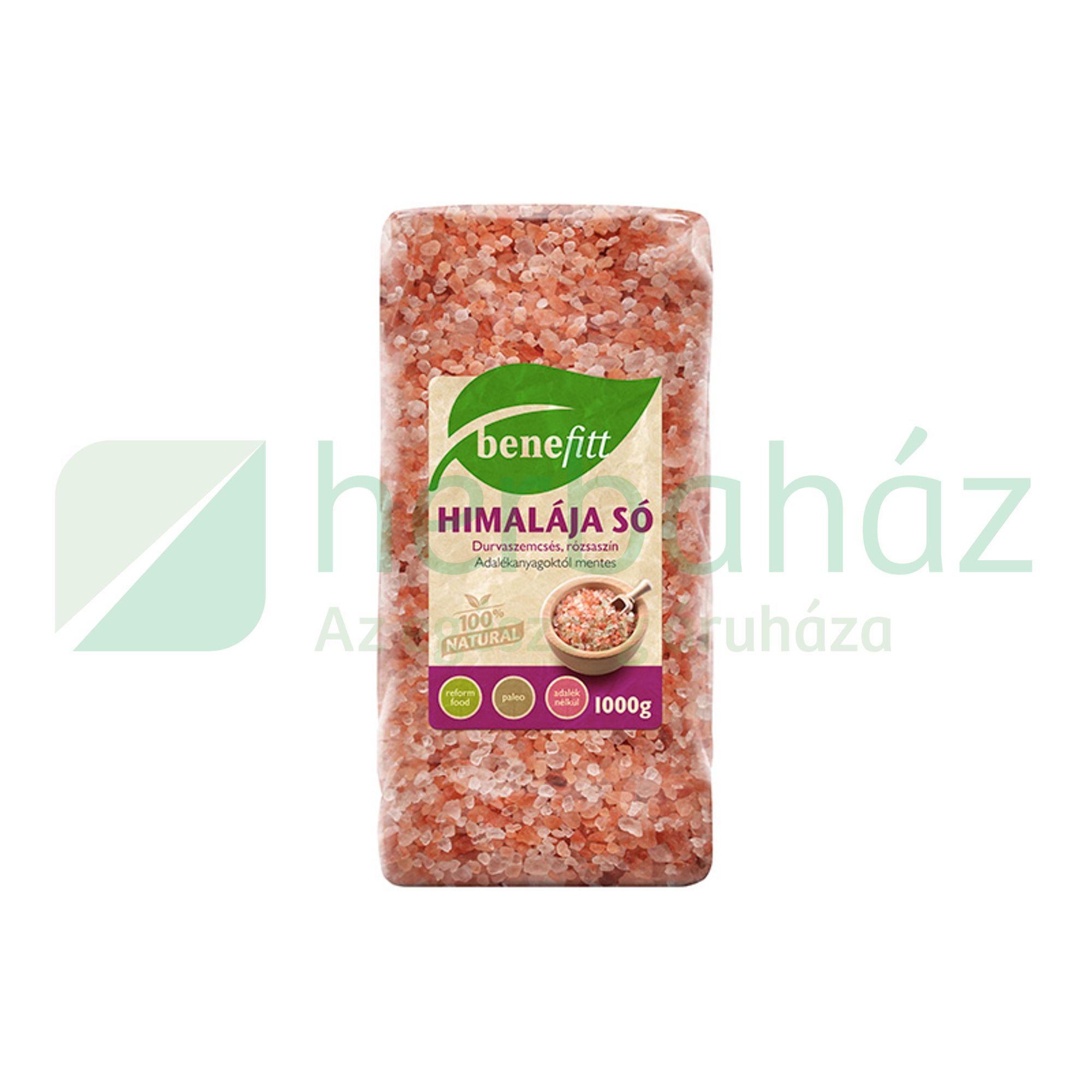 BENEFITT HIMALÁJA SÓ RÓZSASZÍN DURVASZEMCSÉS 1000G