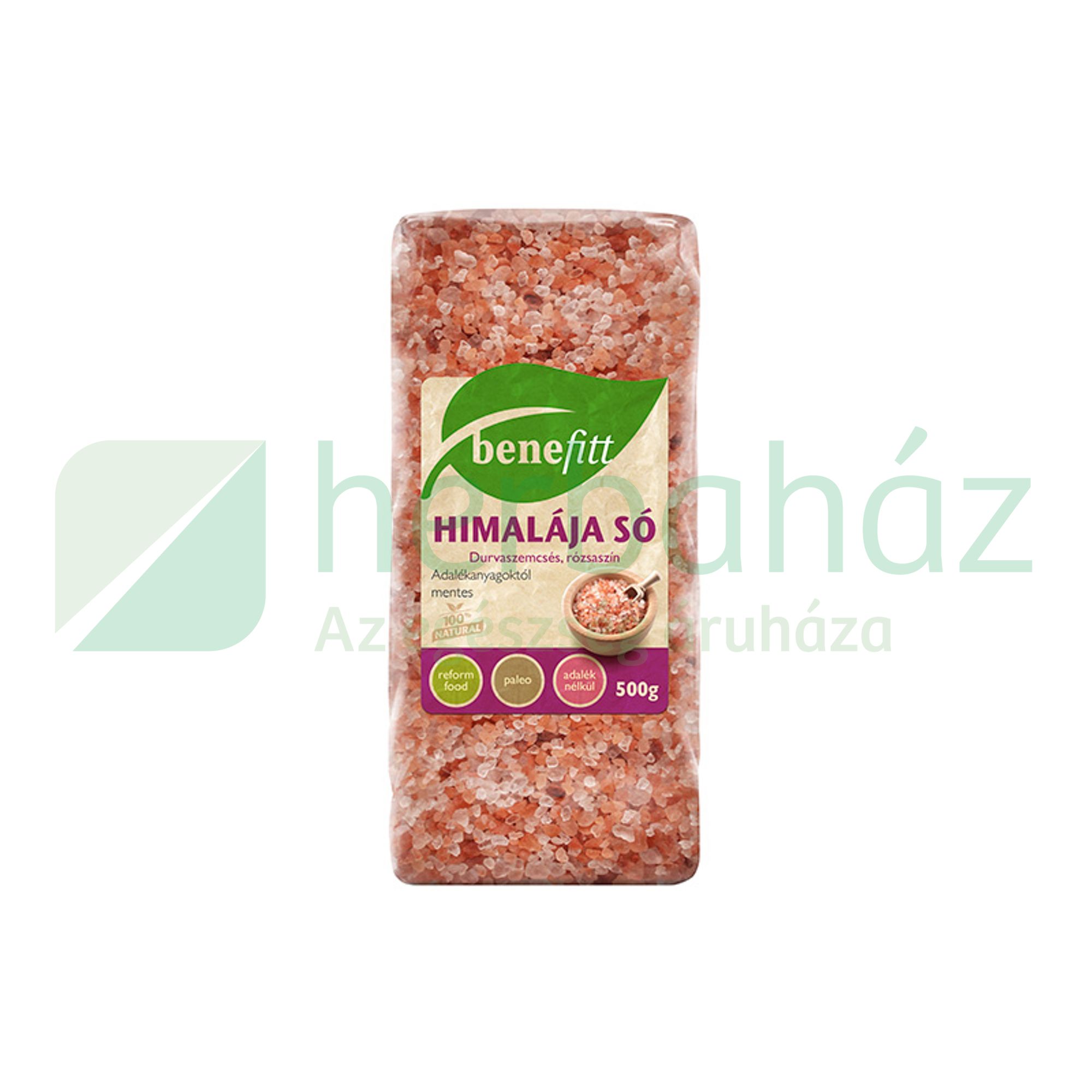 BENEFITT HIMALÁJA SÓ RÓZSASZÍN DURVASZEMCSÉS 500G