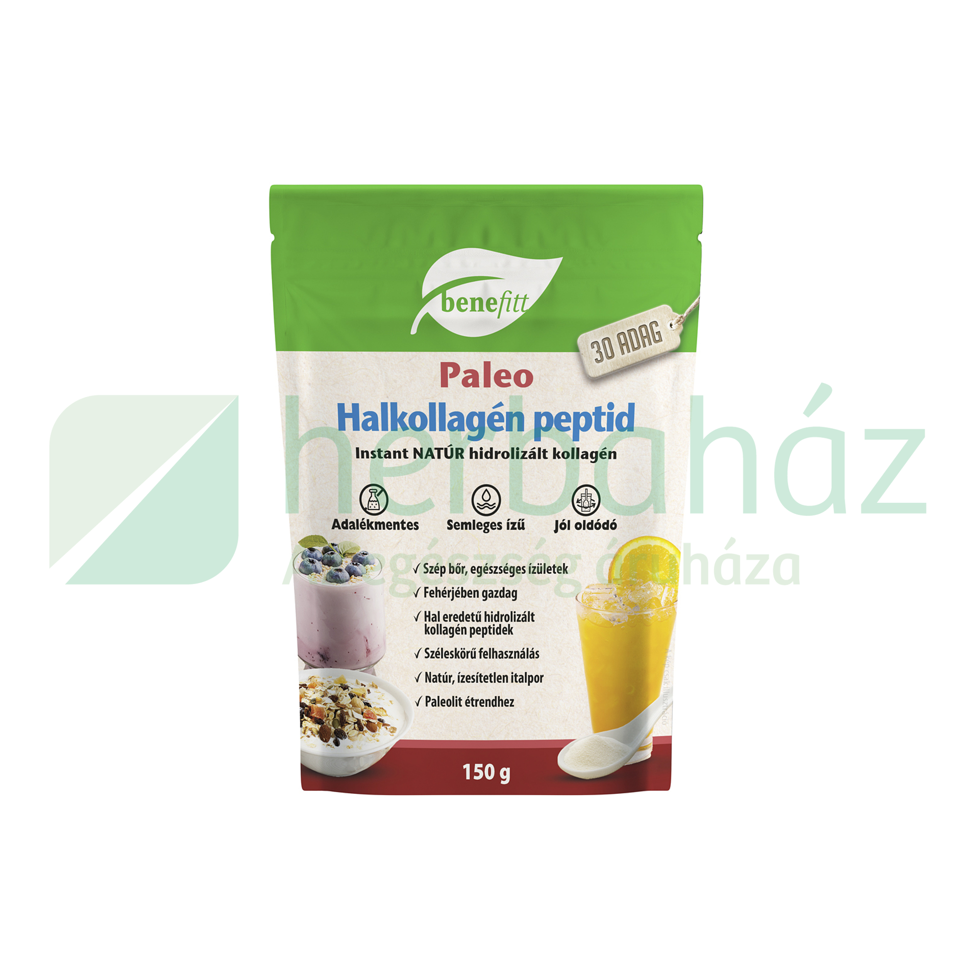 BENEFITT PALEO HALKOLLAGÉN PEPTID INSTANT NATÚR HIDROLIZÁLT KOLLAGÉN 150G