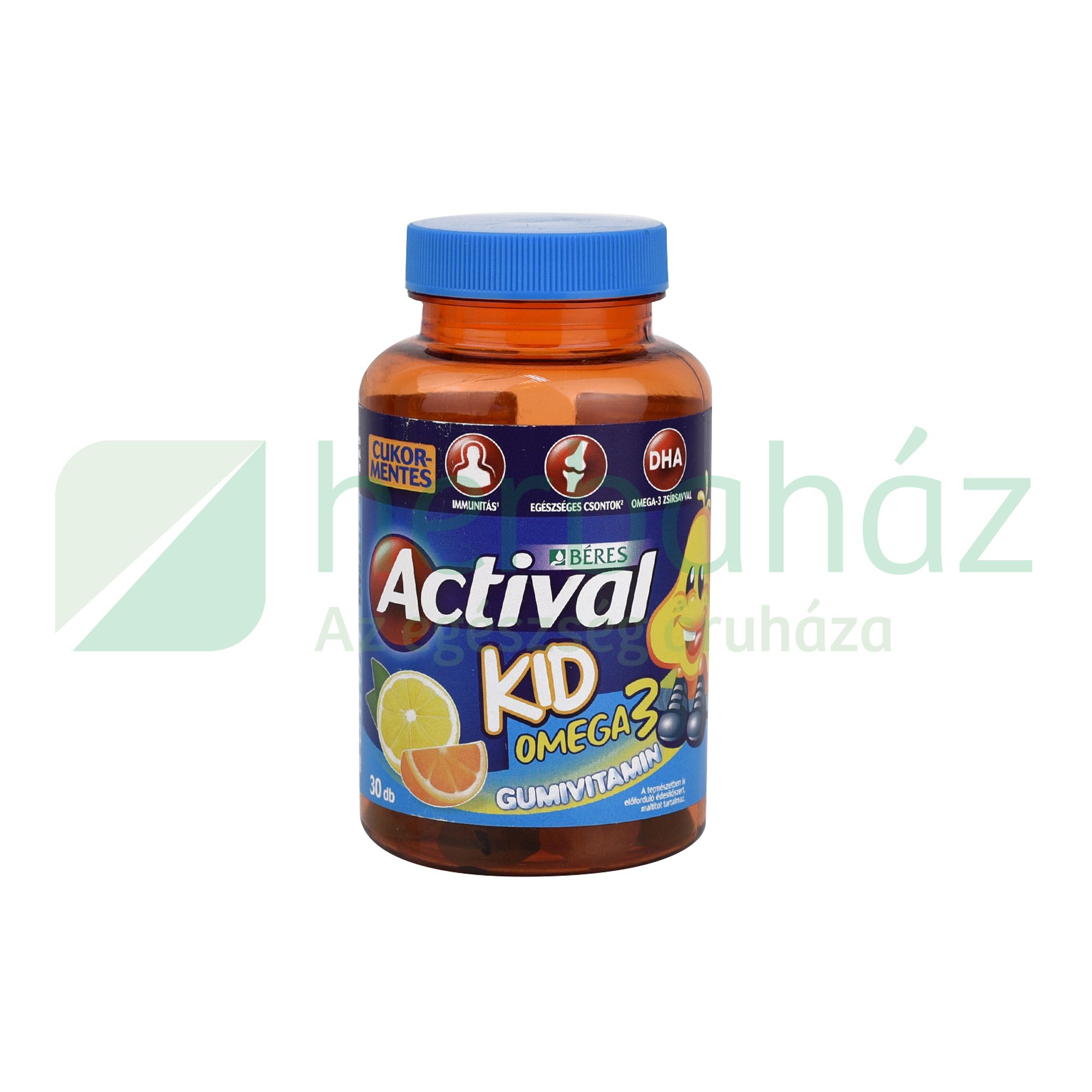 BÉRES ACTIVAL KID OMEGA3 GUMIVITAMIN 30DB