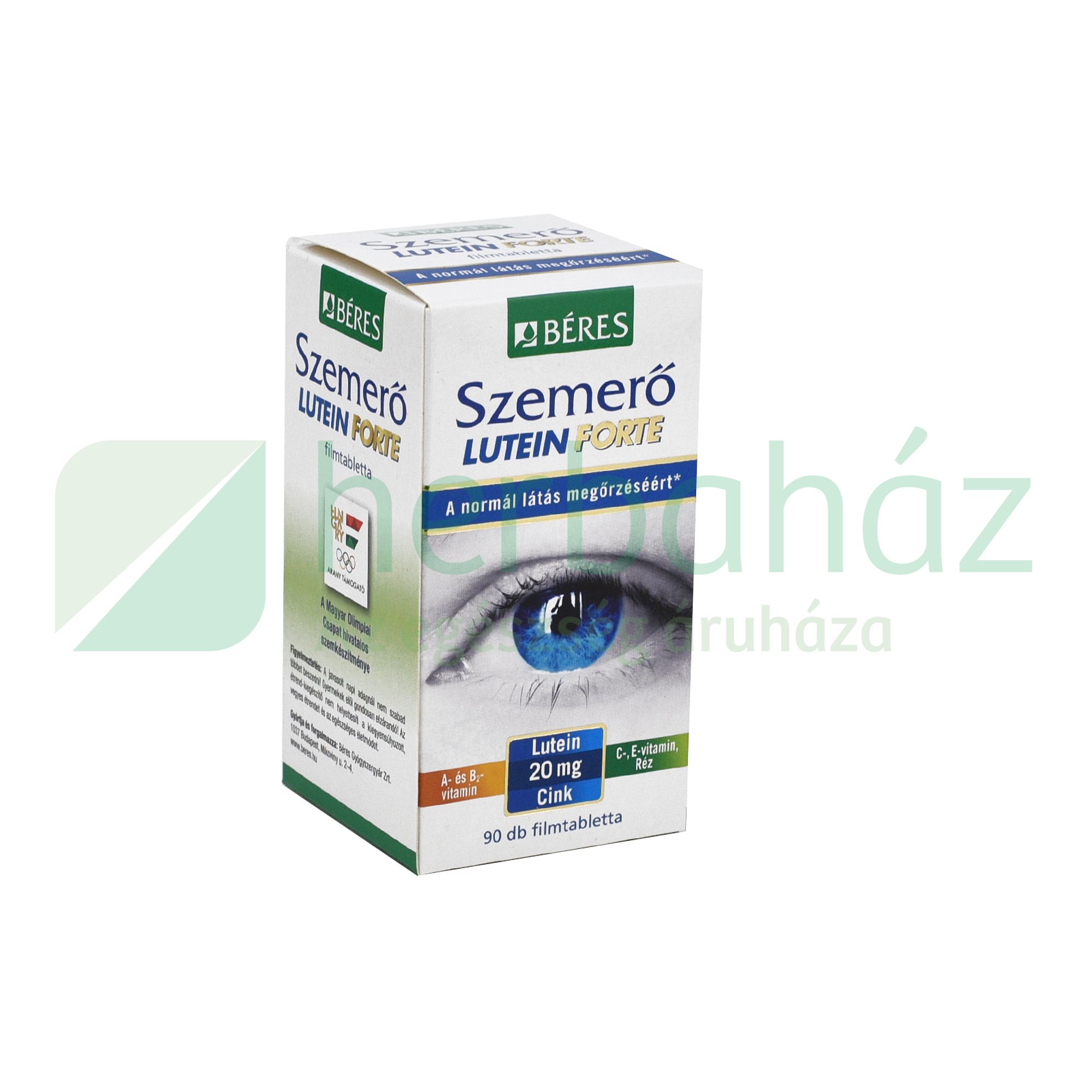 BÉRES SZEMERŐ LUTEIN FORTE TABLETTA 90DB