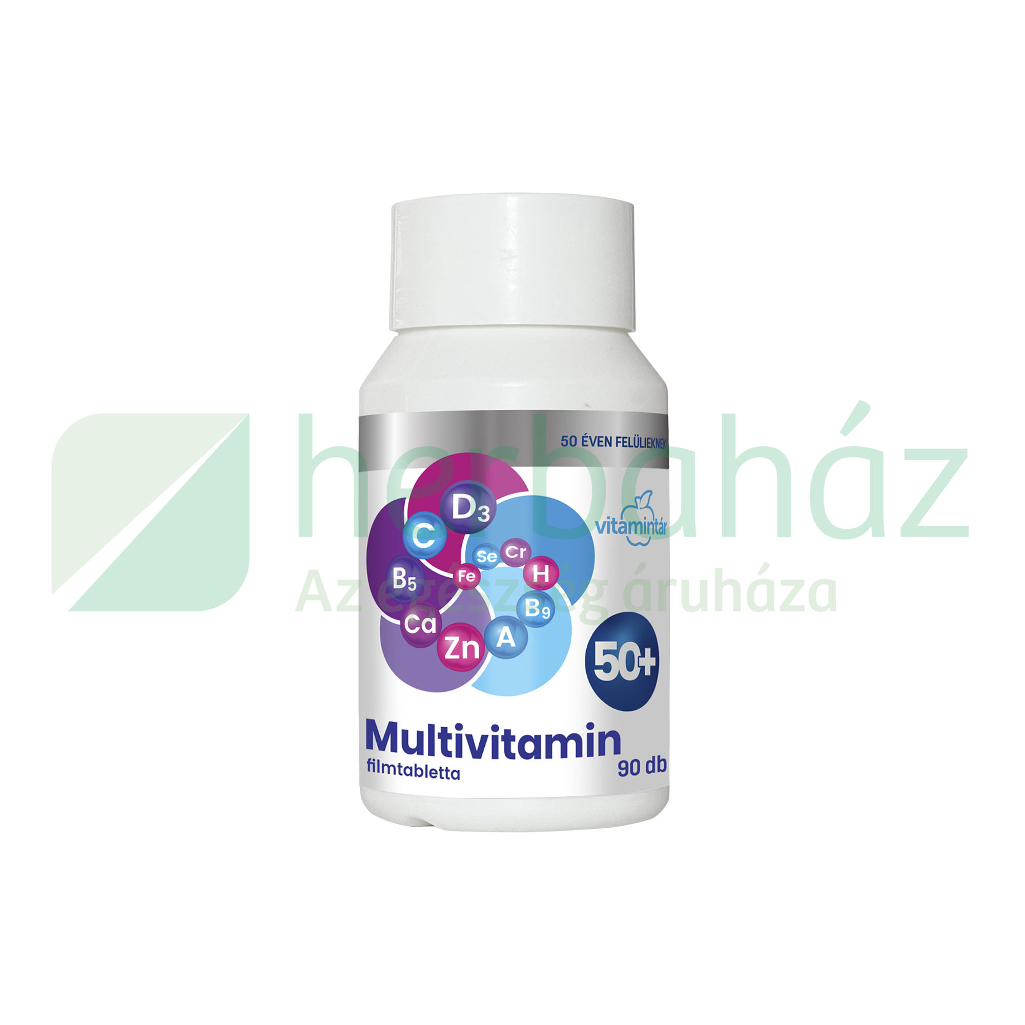 BÉRES VITAMINTÁR MULTIVITAMIN 50+ FILMTABLETTA 90DB