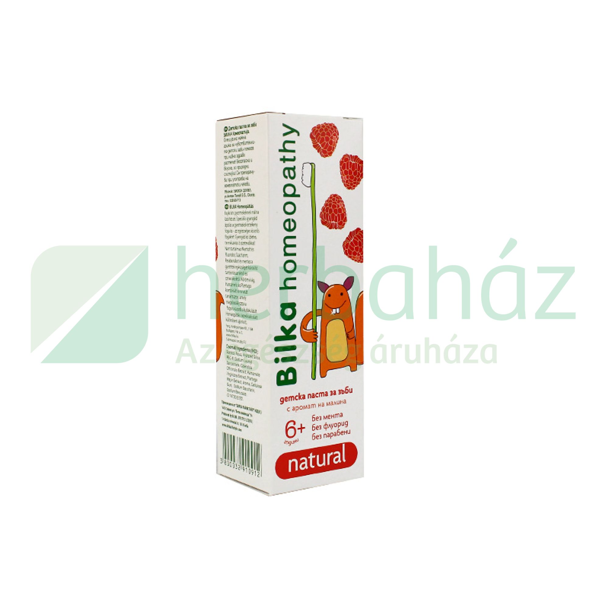 BILKA NATURAL 6+ GYERMEKFOGGÉL MÁLNÁS HOMEOPÁTIÁS 50ML