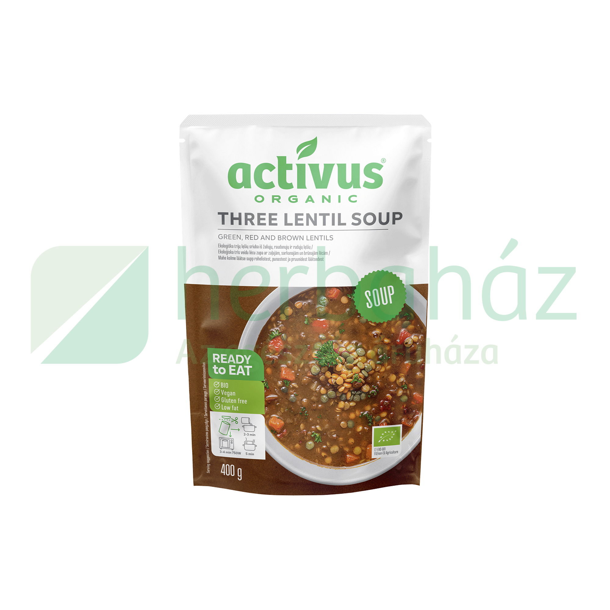 BIO ACTIVUS LENCSELEVES - ZÖLD, VÖRÖS, BARNA 400G