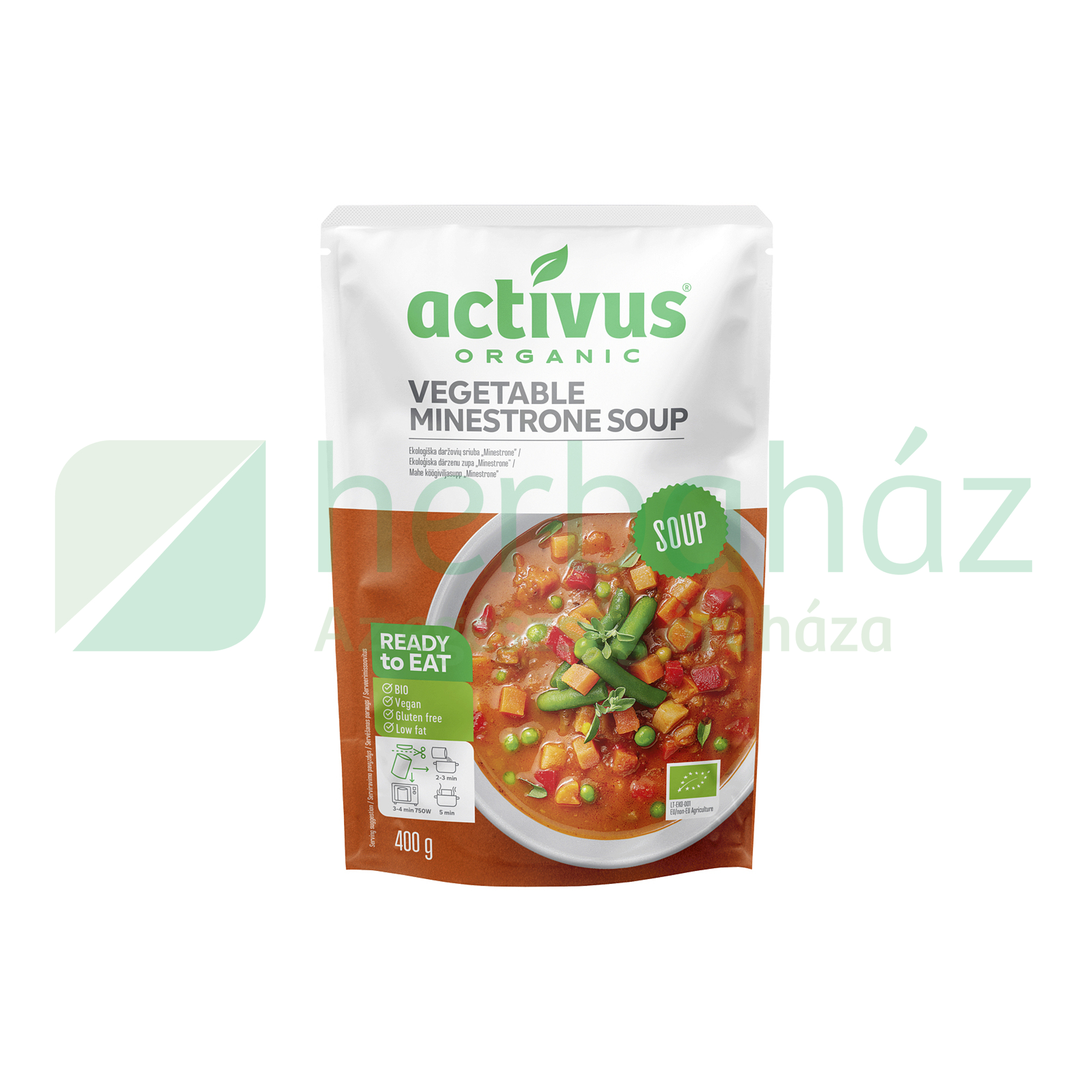 BIO ACTIVUS ZÖLDSÉGES MINESTRONE LEVES 400G