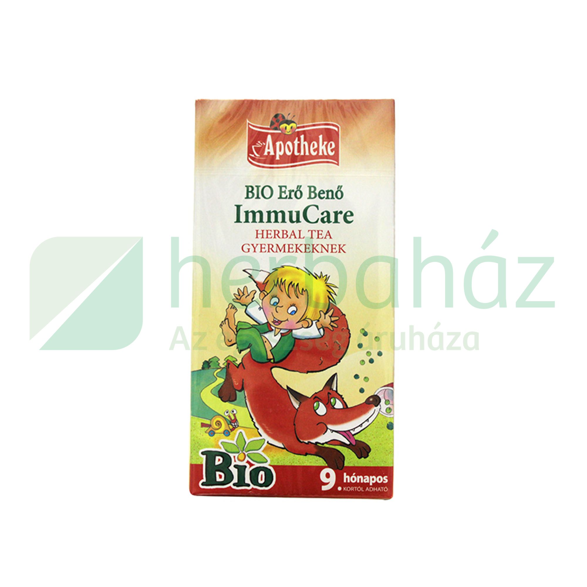 BIO APOTHEKE TEA IMMUCARE KIDS HERBAL FILTERES 20DB