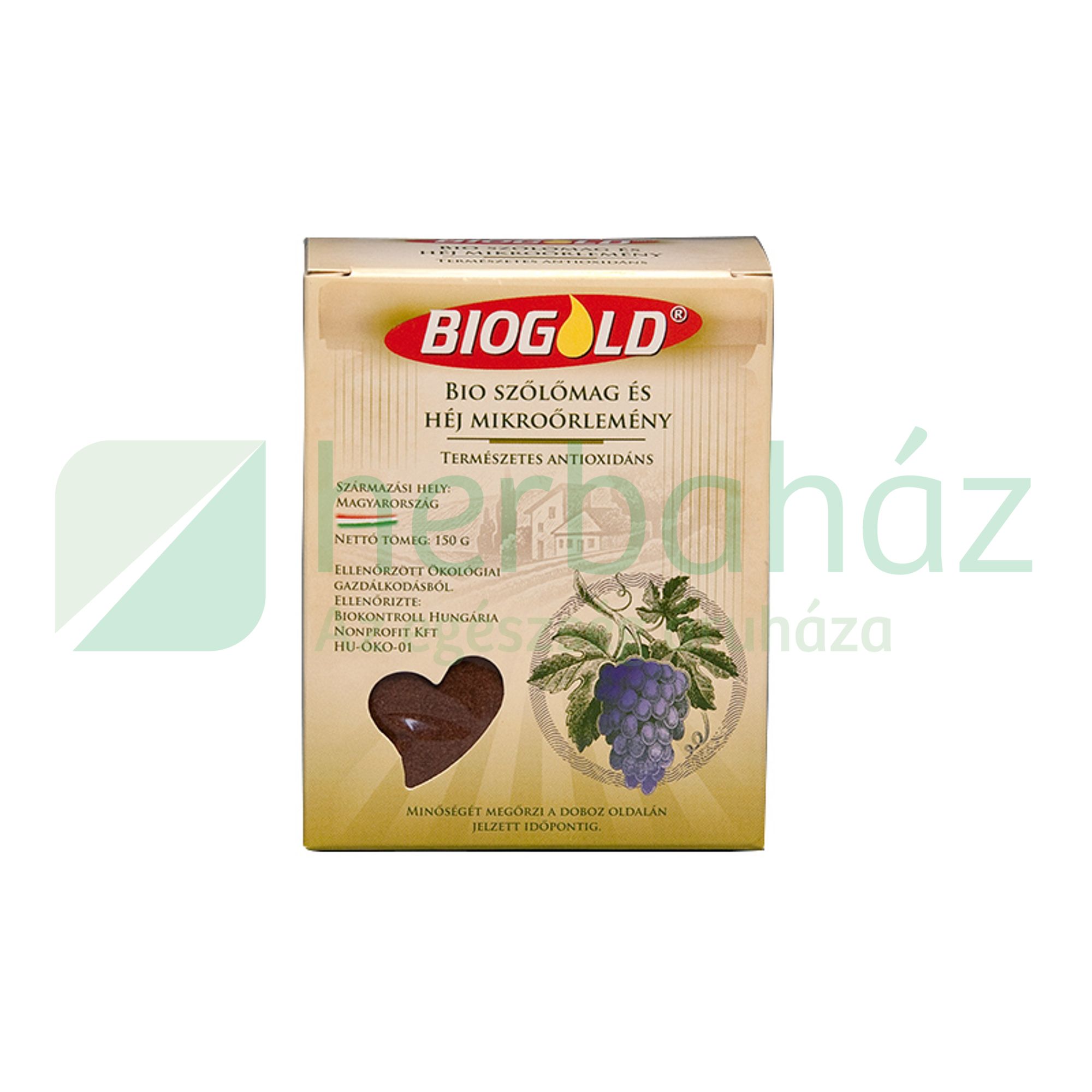 BIO BIOGOLD SZŐLŐMAG MIKROŐRLEMÉNY 150G