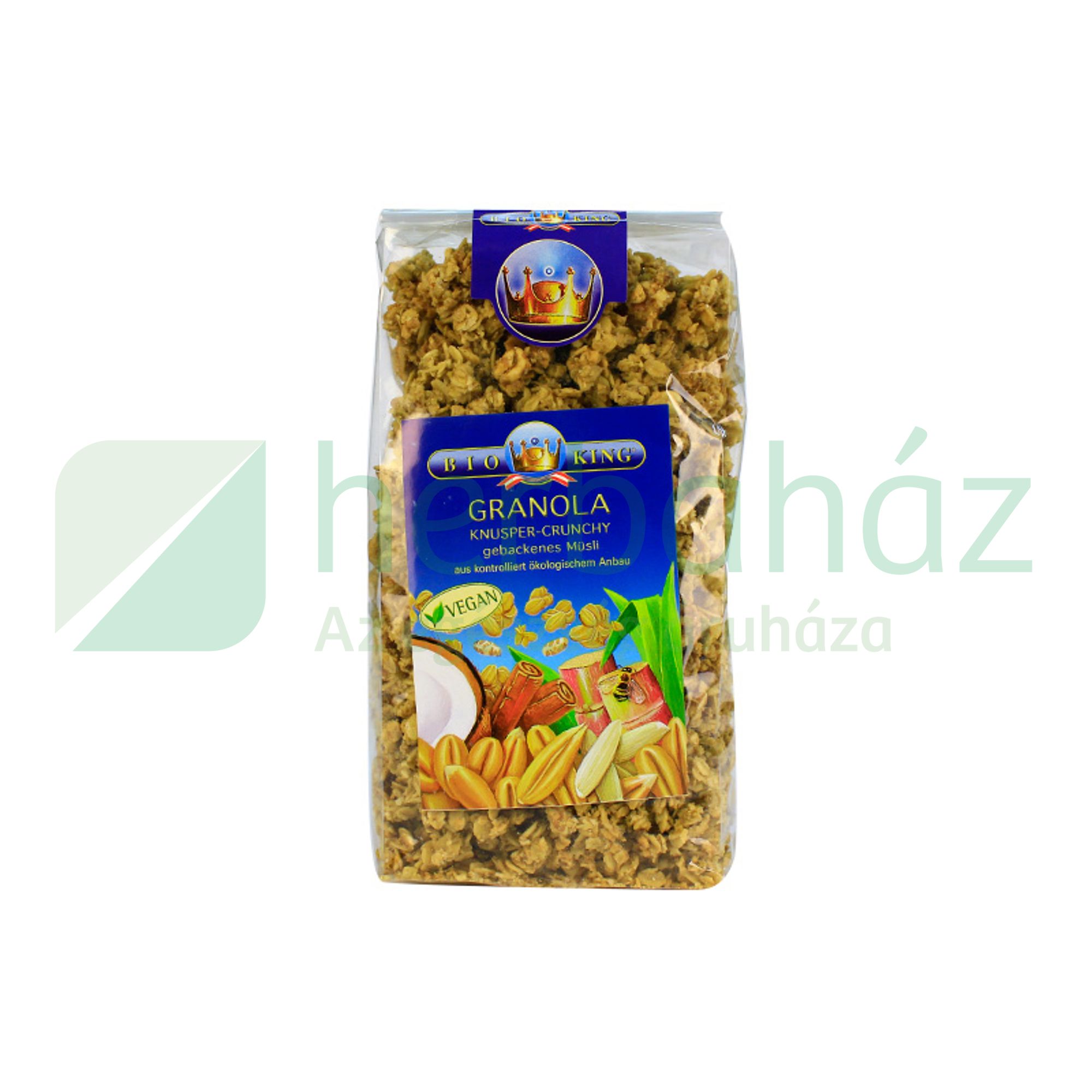 BIO BIOKING PIRÍTOTT ROPOGÓS MÜZLI 375G