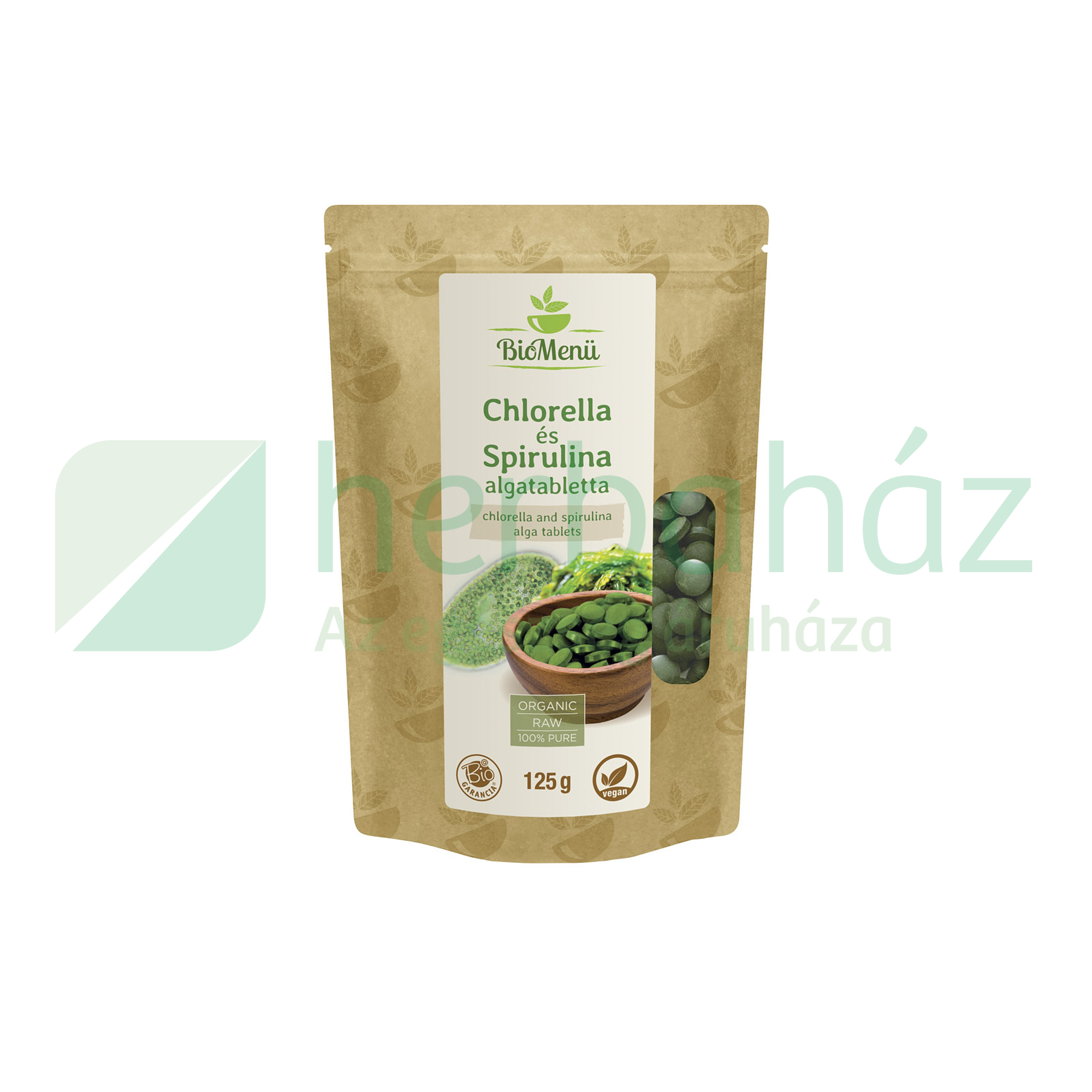 BIO BIOMENÜ CHLORELLA - SPIRULINA ALGA TABLETTA 250DB