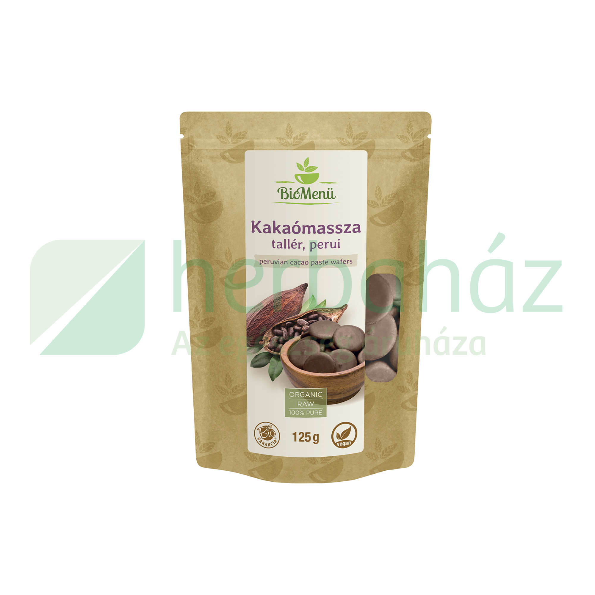 BIO BIOMENÜ KAKAÓMASSZA PERUI TALLÉR 125G