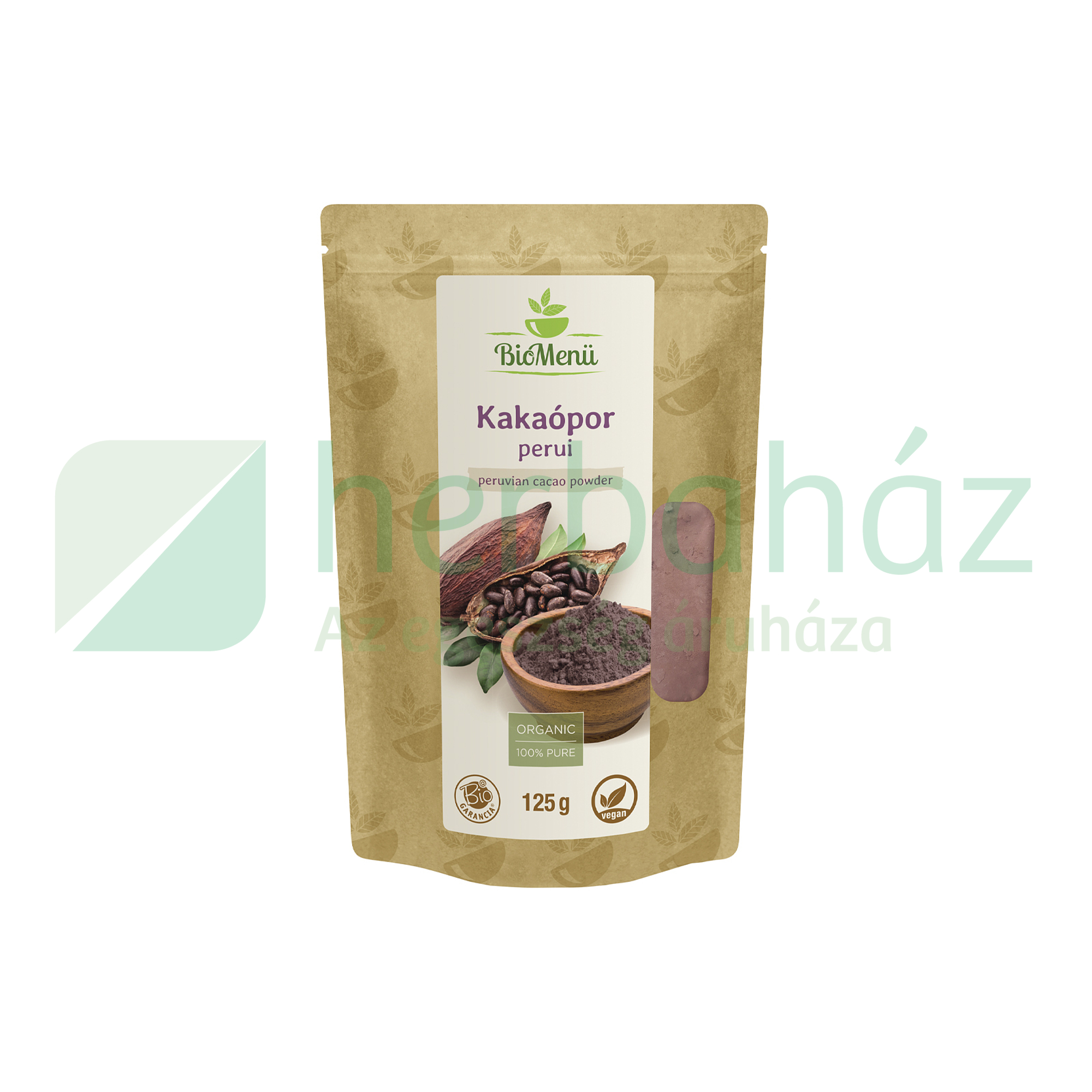 BIO BIOMENÜ PERUI KAKAÓPOR 125G