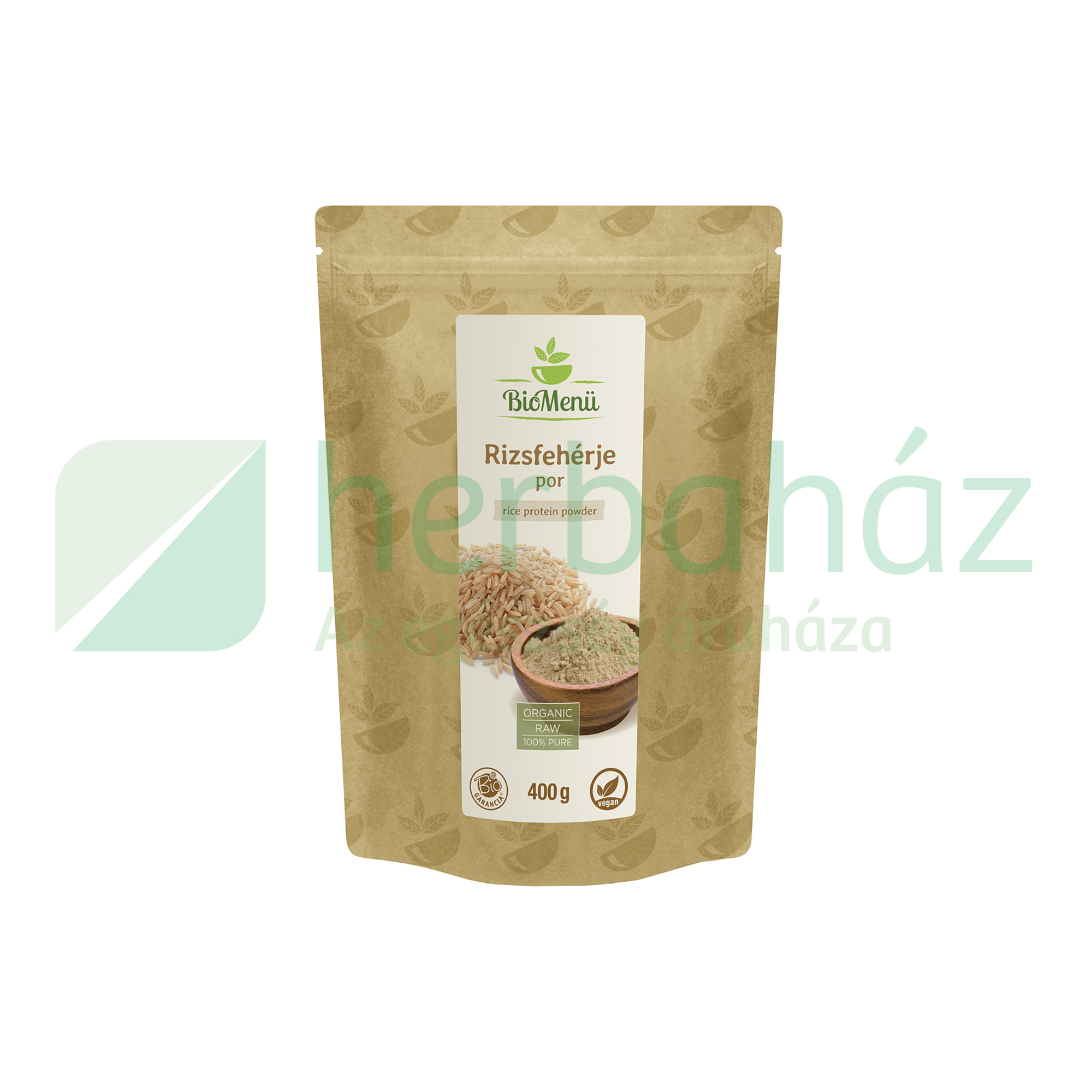 BIO BIOMENÜ RIZSFEHÉRJE POR 400G