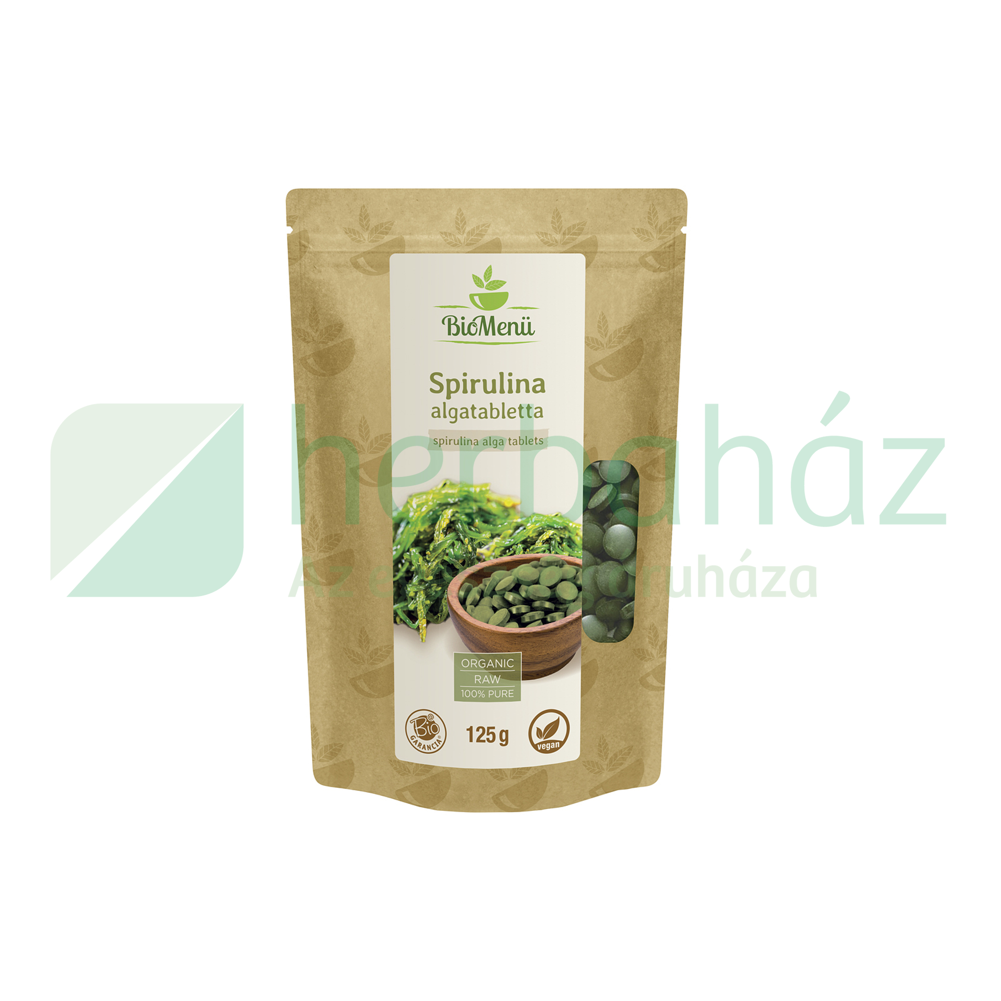 BIO BIOMENÜ SPIRULINA ALGATABLETTA 125G