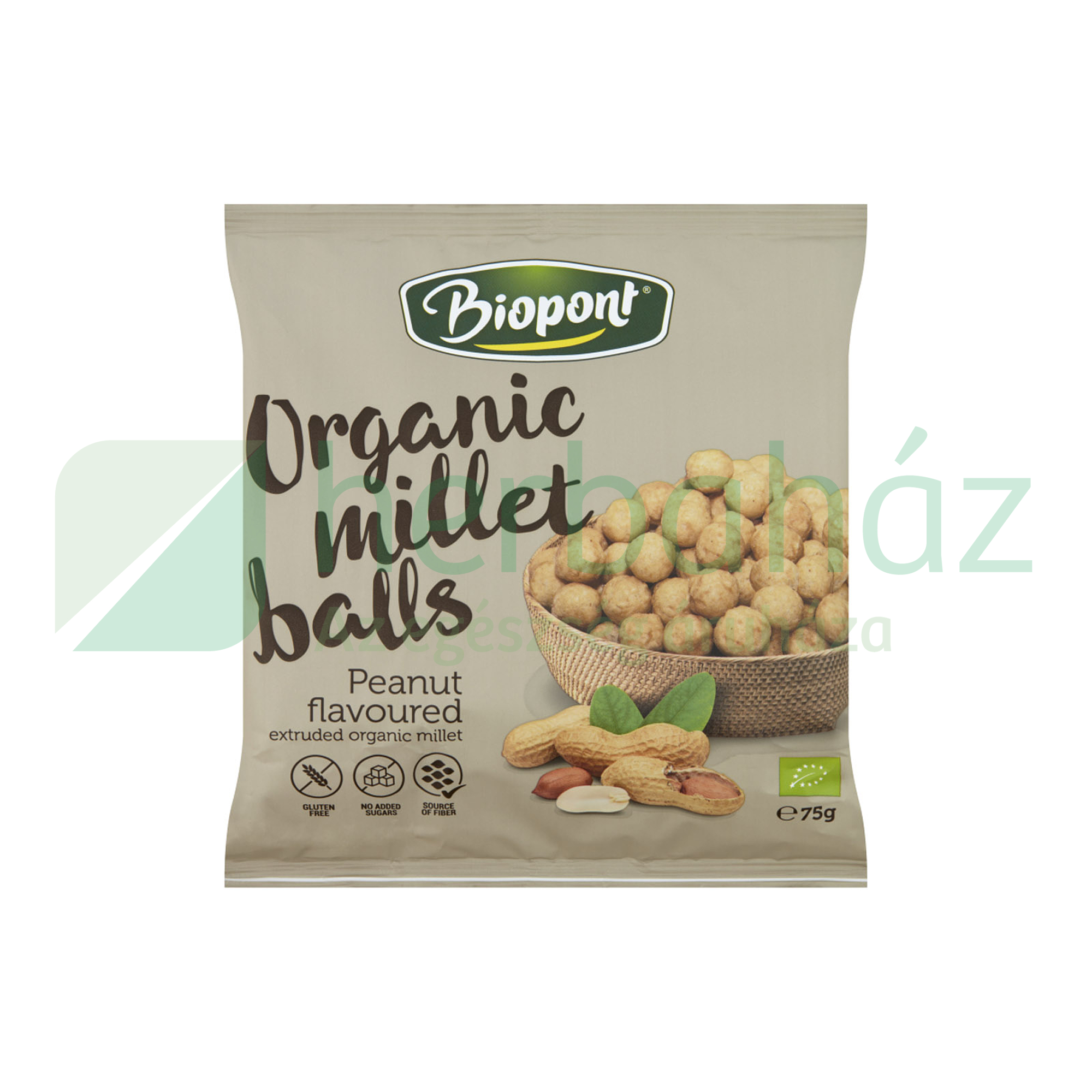 BIO BIOPONT EXTRUDÁLT KÖLESGOLYÓ FÖLDIMOGYORÓS 75G