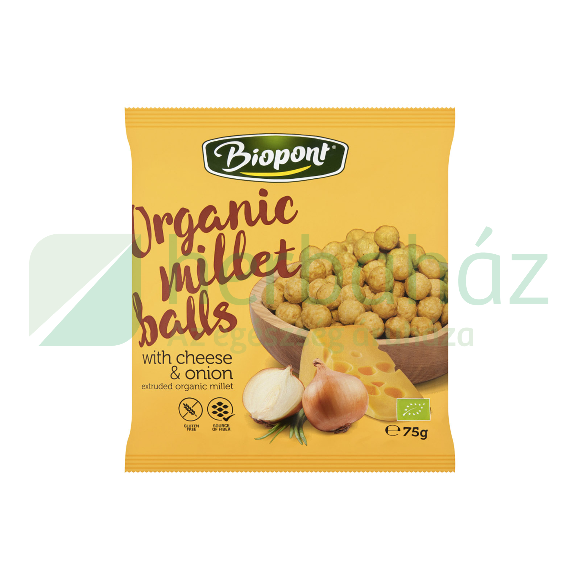 BIO BIOPONT EXTRUDÁLT KÖLESGOLYÓ SAJTOS-HAGYMÁS 75G