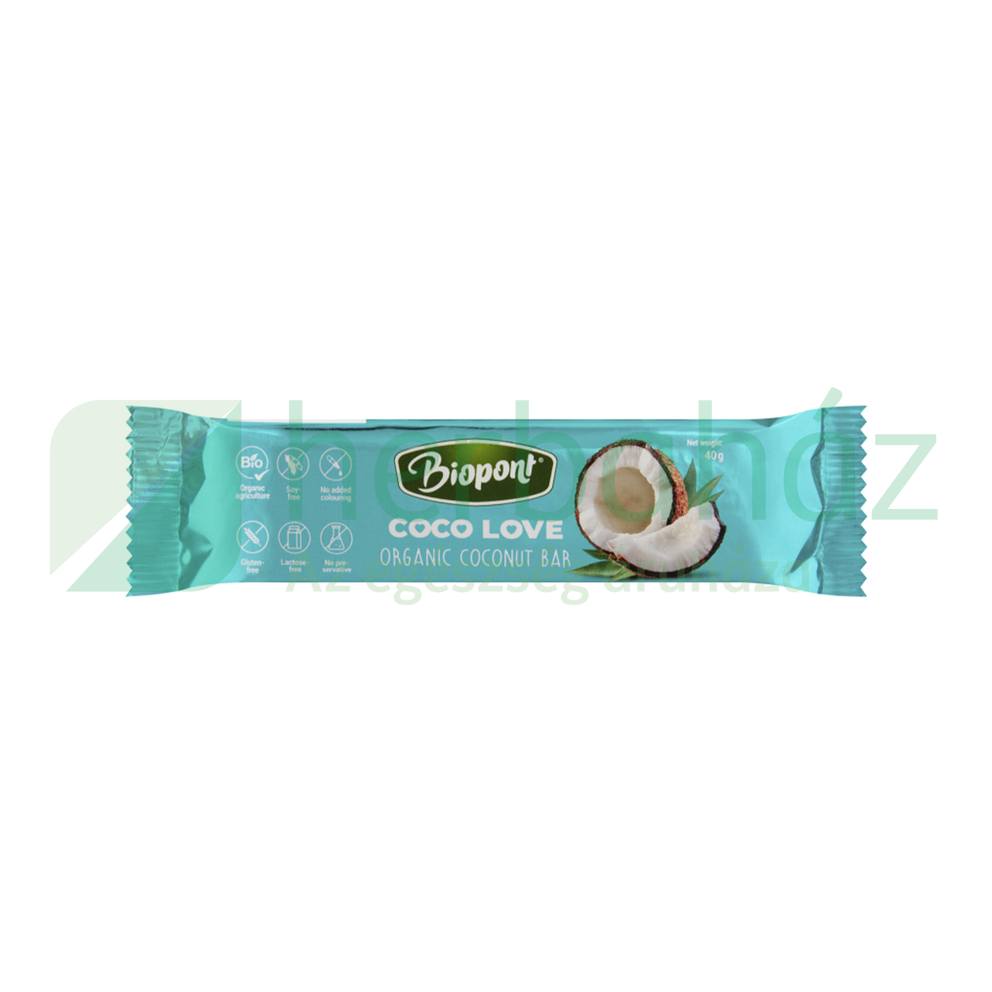 BIO BIOPONT GLUTÉNMENTES COCO LOVE KÓKUSZOS SZELET 40G