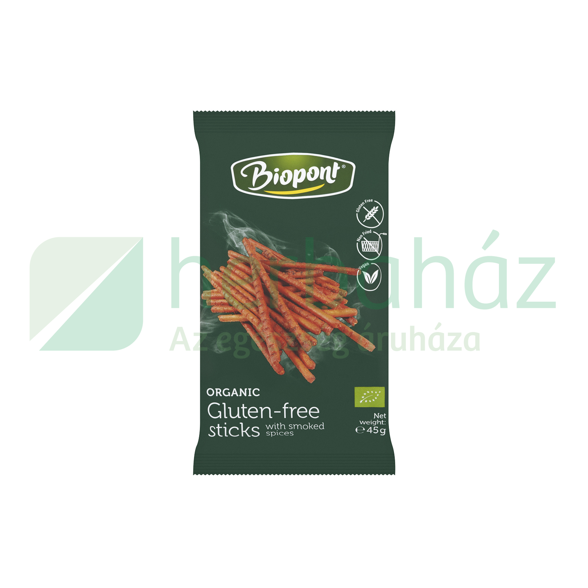 BIO BIOPONT GLUTÉNMENTES SÓSPÁLCIKA FÜSTÖLT FŰSZERREL 45G