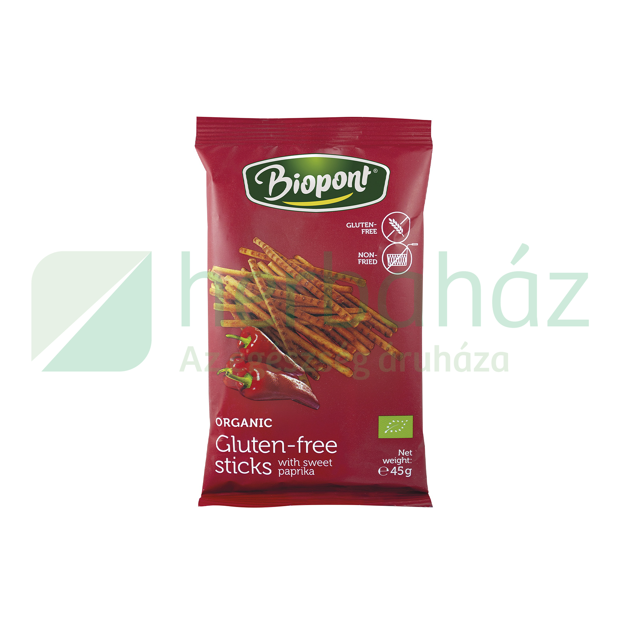 BIO BIOPONT GLUTÉNMENTES SÓSPÁLCIKA PAPRIKÁS 45G