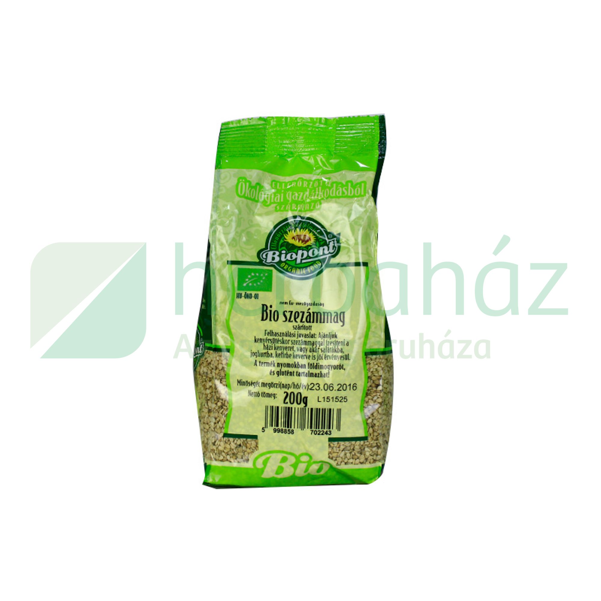 BIO BIOPONT SZEZÁMMAG BARNA 200G