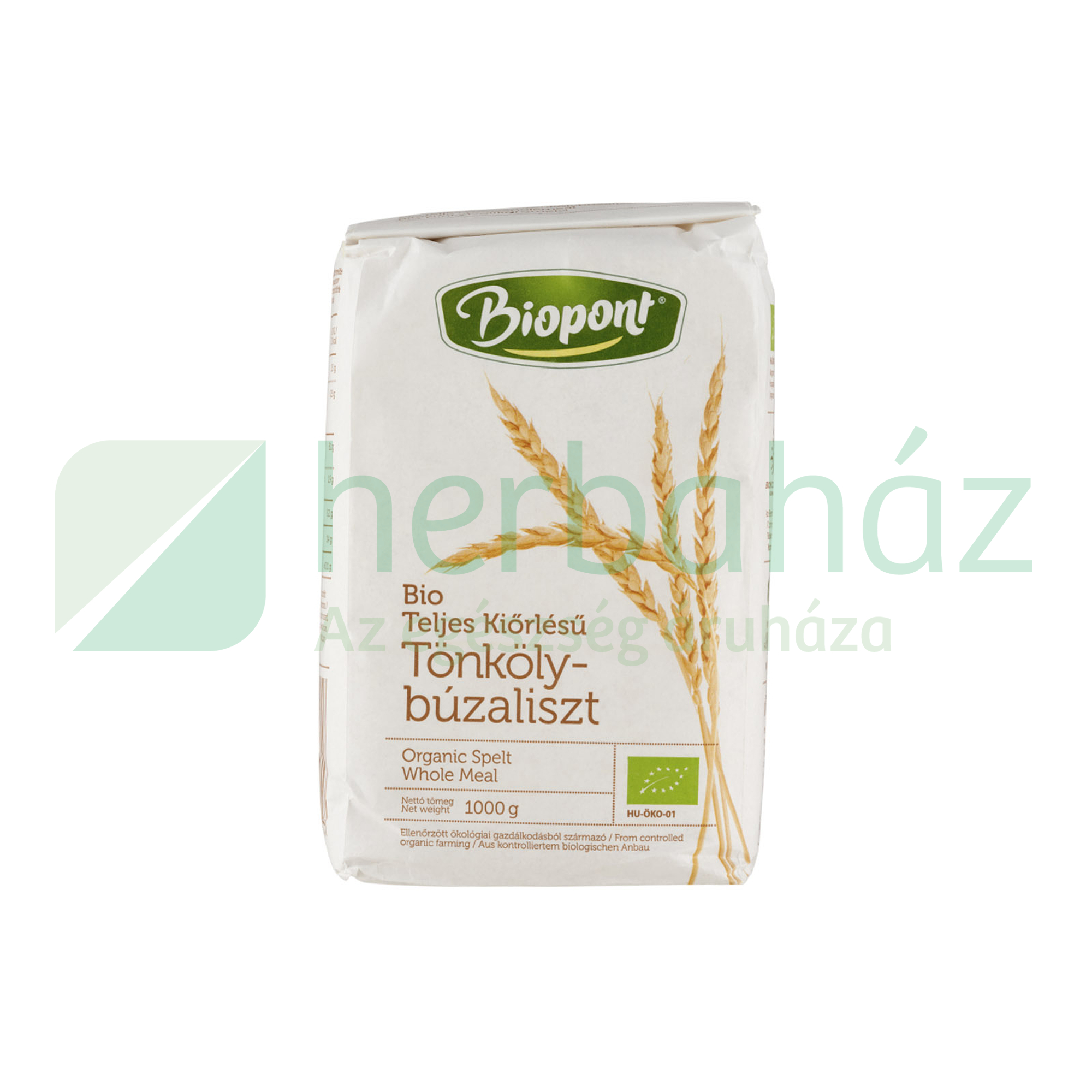 BIO BIOPONT TELJES KIŐRLÉSŰ TÖNKÖLYBÚZA LISZT (TBL-200) 1000G