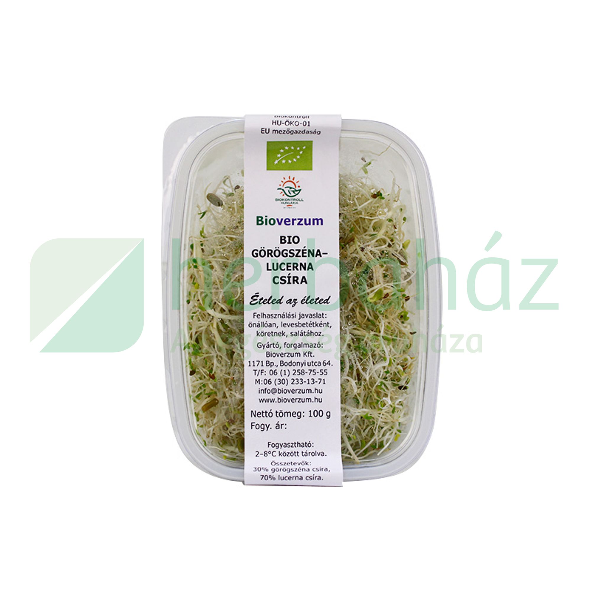 BIO BIOVERZUM CSÍRA GÖRÖGSZÉNA-LUCERNA 100G