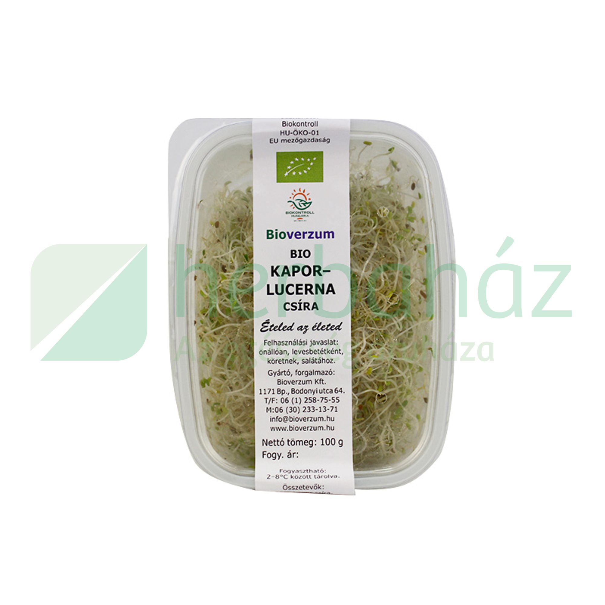 BIO BIOVERZUM CSÍRA KAPOR-LUCERNA 100G