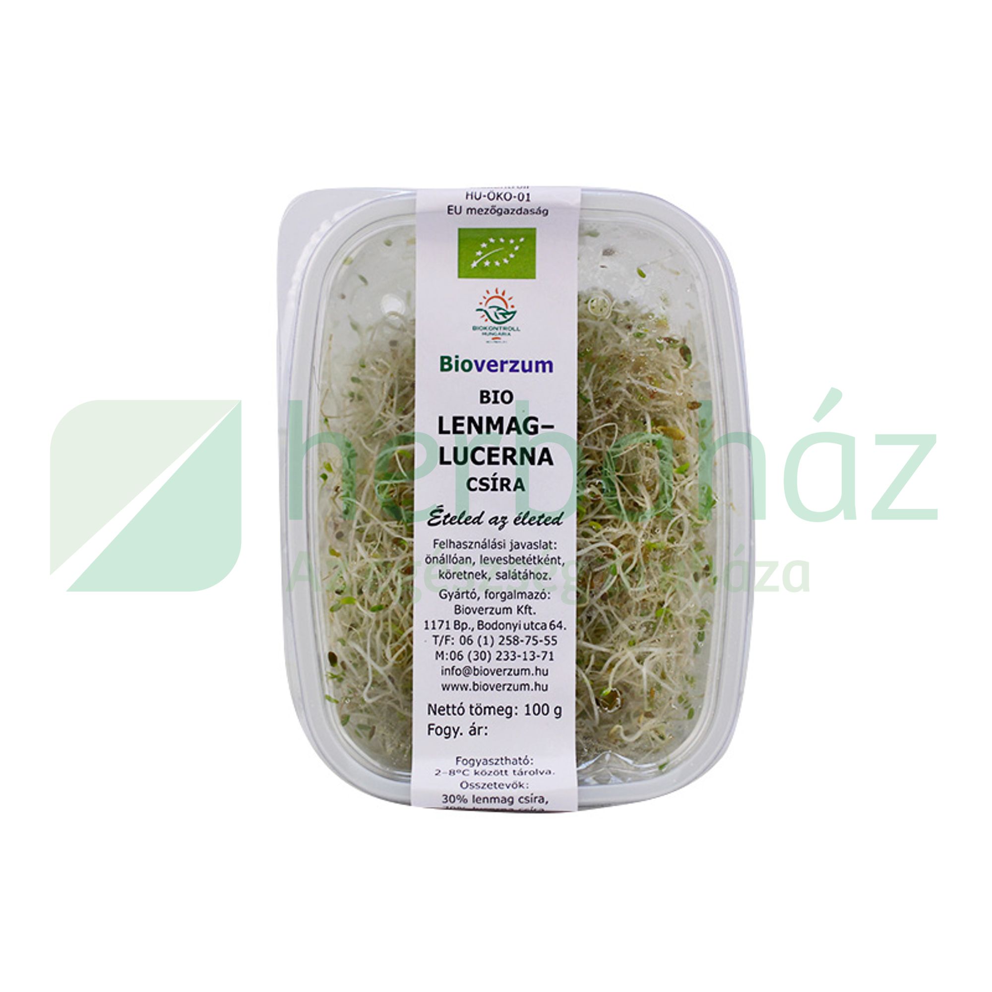 BIO BIOVERZUM CSÍRA LENMAG-LUCERNA 100G