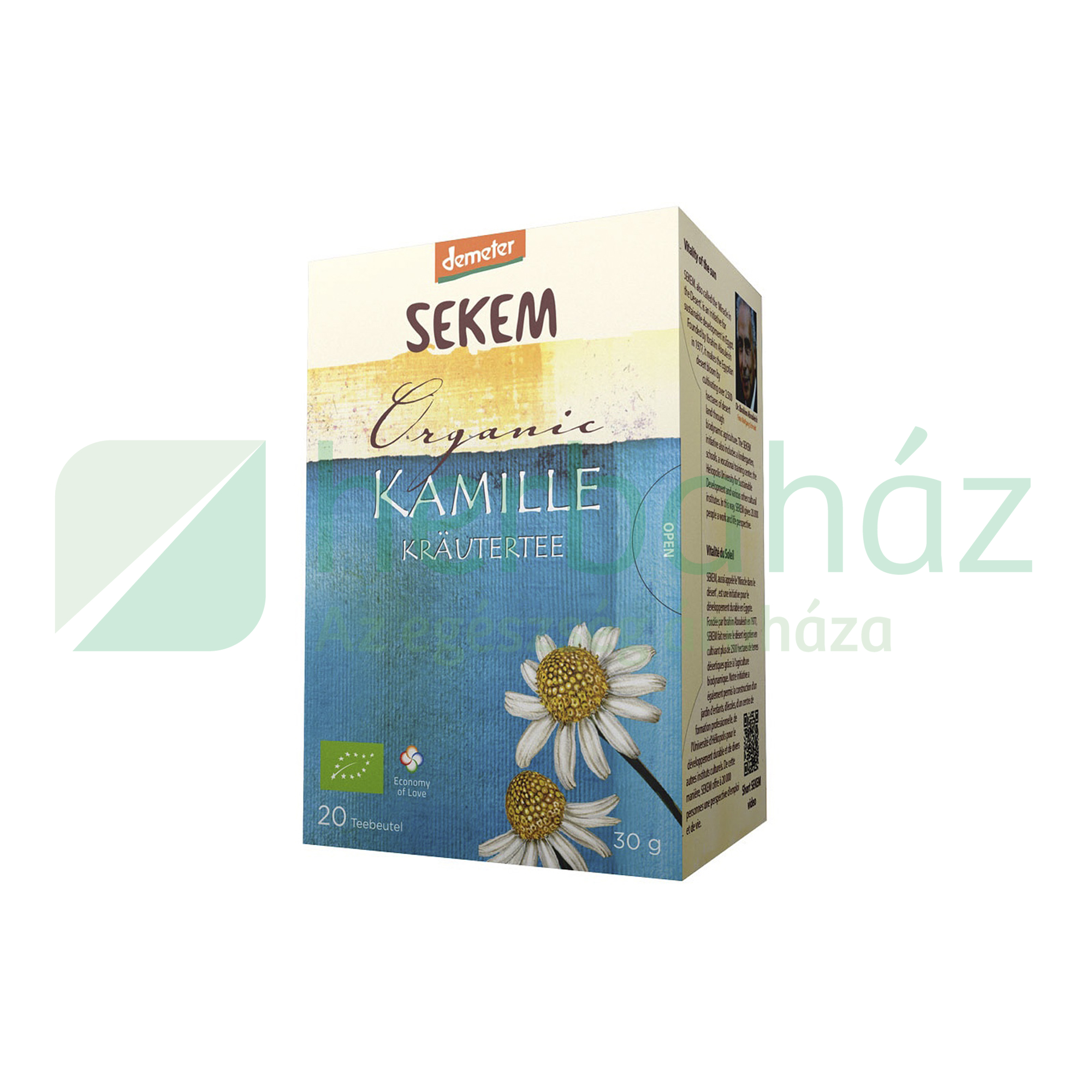 BIO DEMETER SEKEM KAMILLA TEA FILTERES 20DB