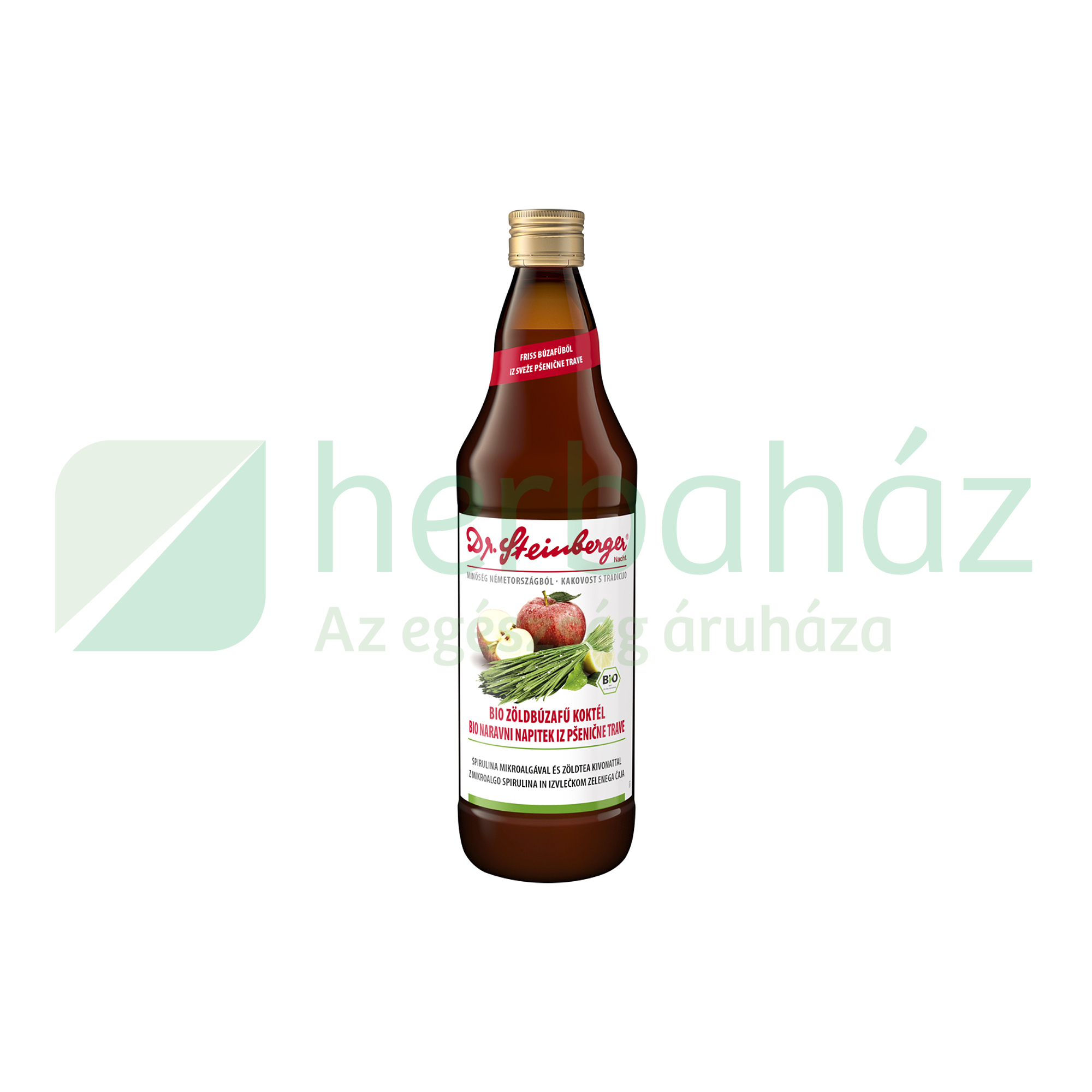 BIO DR.STEINBERGER ZÖLDBÚZAFŰ KOKTÉL 750ML DRS+50FT BETÉTDÍJ