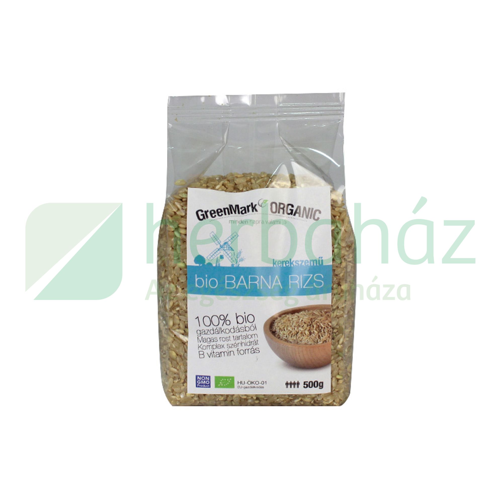 BIO GREENMARK BARNA RIZS KEREKSZEMŰ 500G